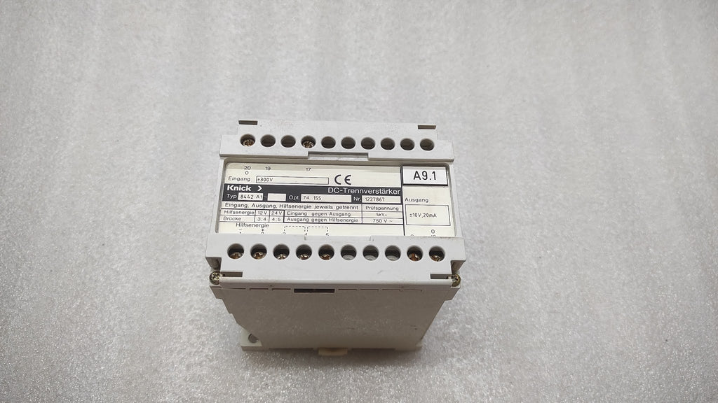 KNICK 8439 A1 DC-ISOLATING AMPLIFIER CRACKED BODY
