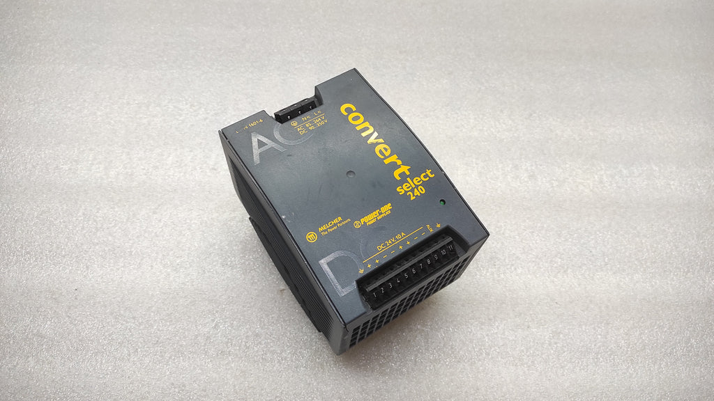 MELCHER POWER ONE CONVERT SELECT LWN 1601-6 AC-DC CONVERTER 24.7VDC 10A