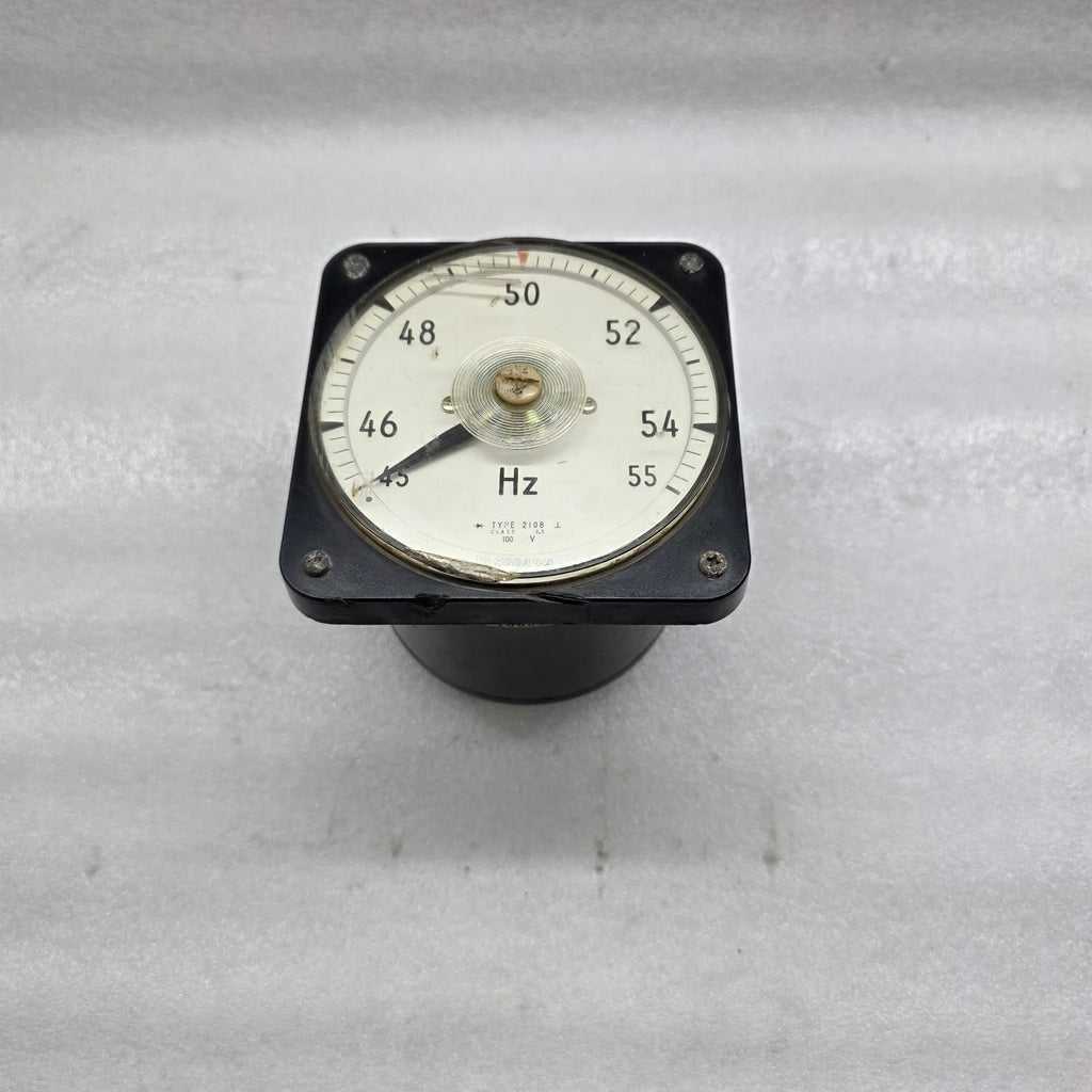 YOKOGAWA ELECTRIC 2108 FREQUENCY METER 45-55 Hz