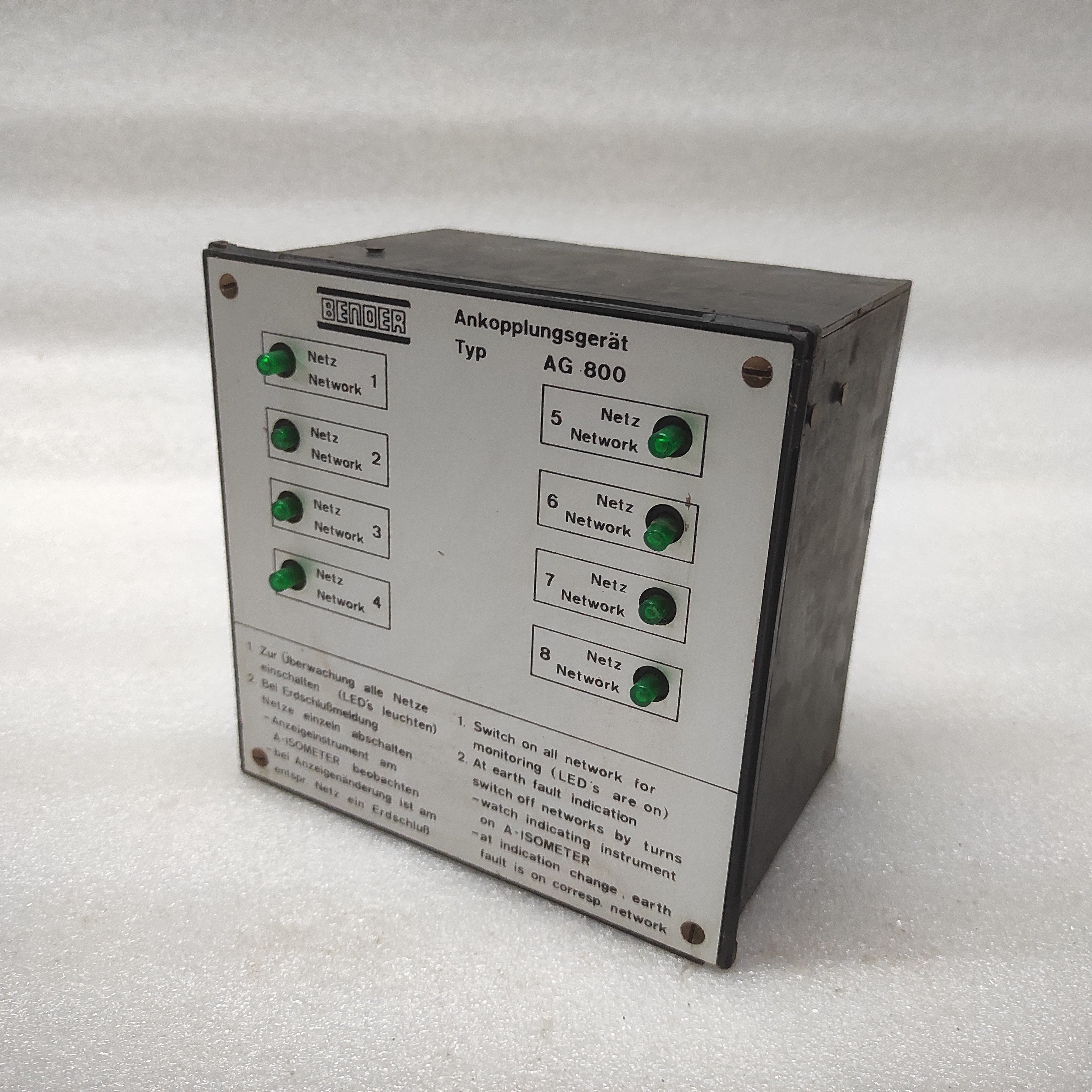 BENDER AG 800 COUPLING DEVICES
