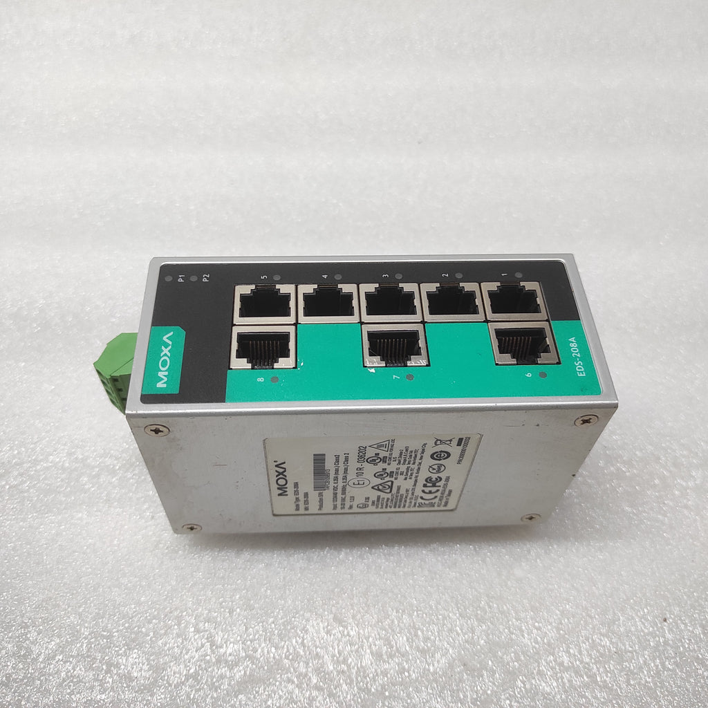 MOXA EDS-208A ETHERNET SWITCH 3093001000332 12/24/48VDC