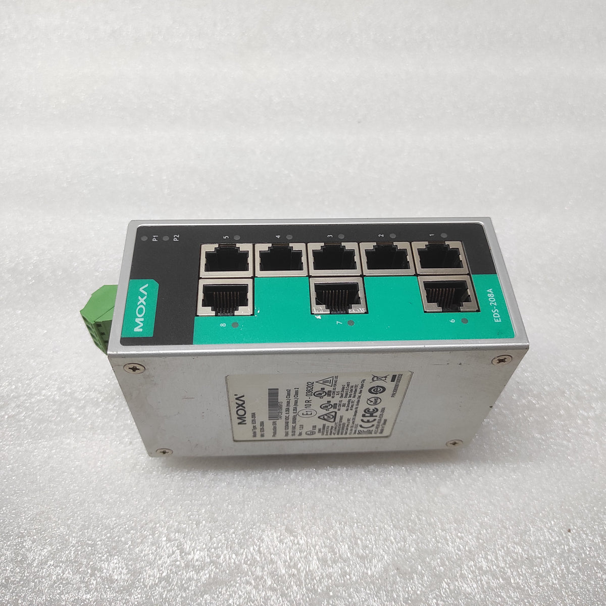 MOXA EDS-208A ETHERNET SWITCH 3093001000332 12/24/48VDC