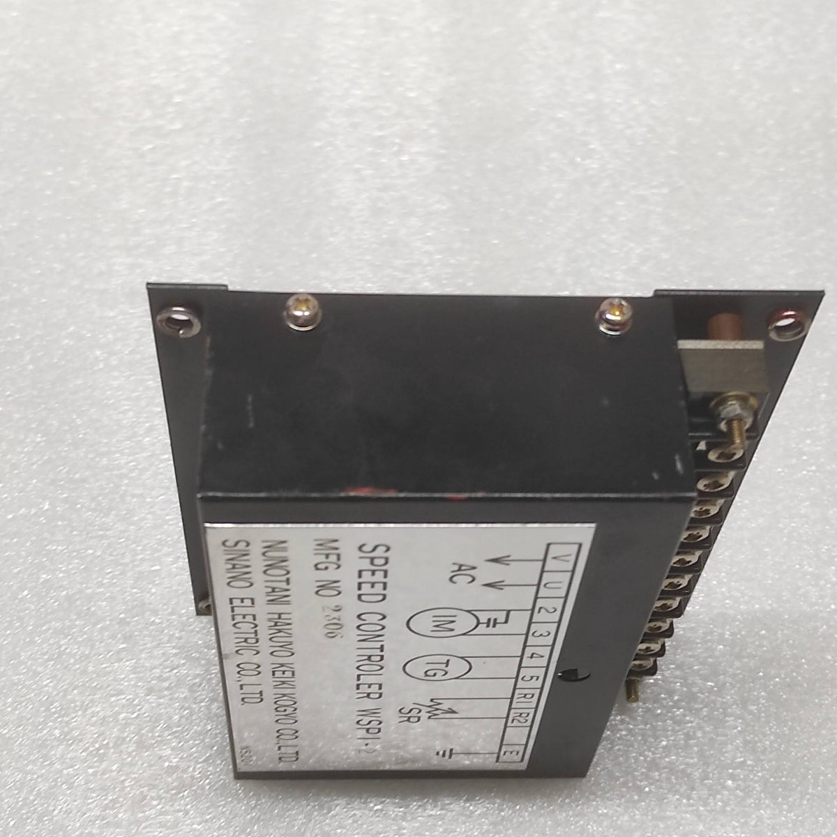 NUNOTANI HAKUYO KEIKI KOGYO WSPI-2 SPEED CONTROLER 2306 SINANO ELECTRIC