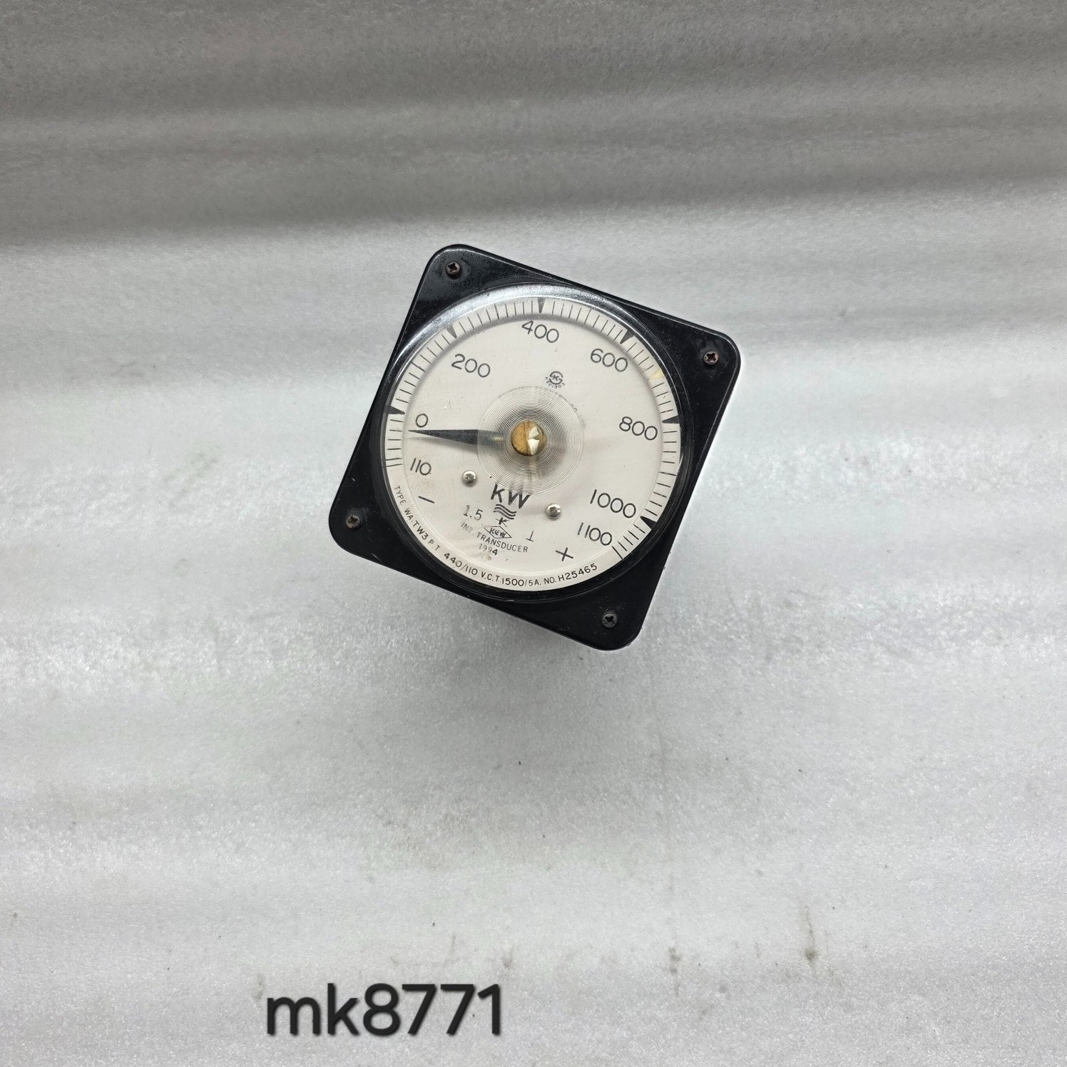 KYONG BO WA-TW3 KILO WATT TRANSDUCER PT 440/110V CT 1500/5A
