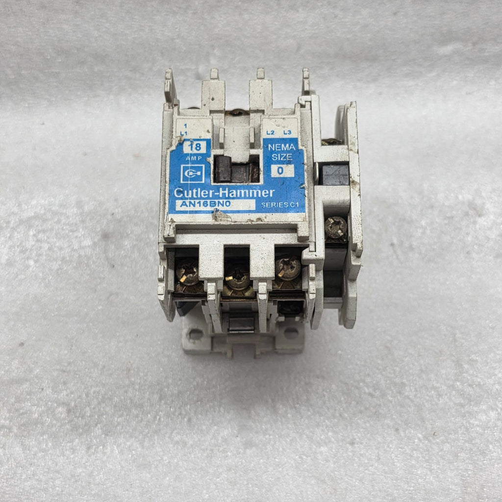 CUTLER HAMMER AN16BN0 MAGNETIC CONTACTOR 18A 110-120V AUX C320KGS1