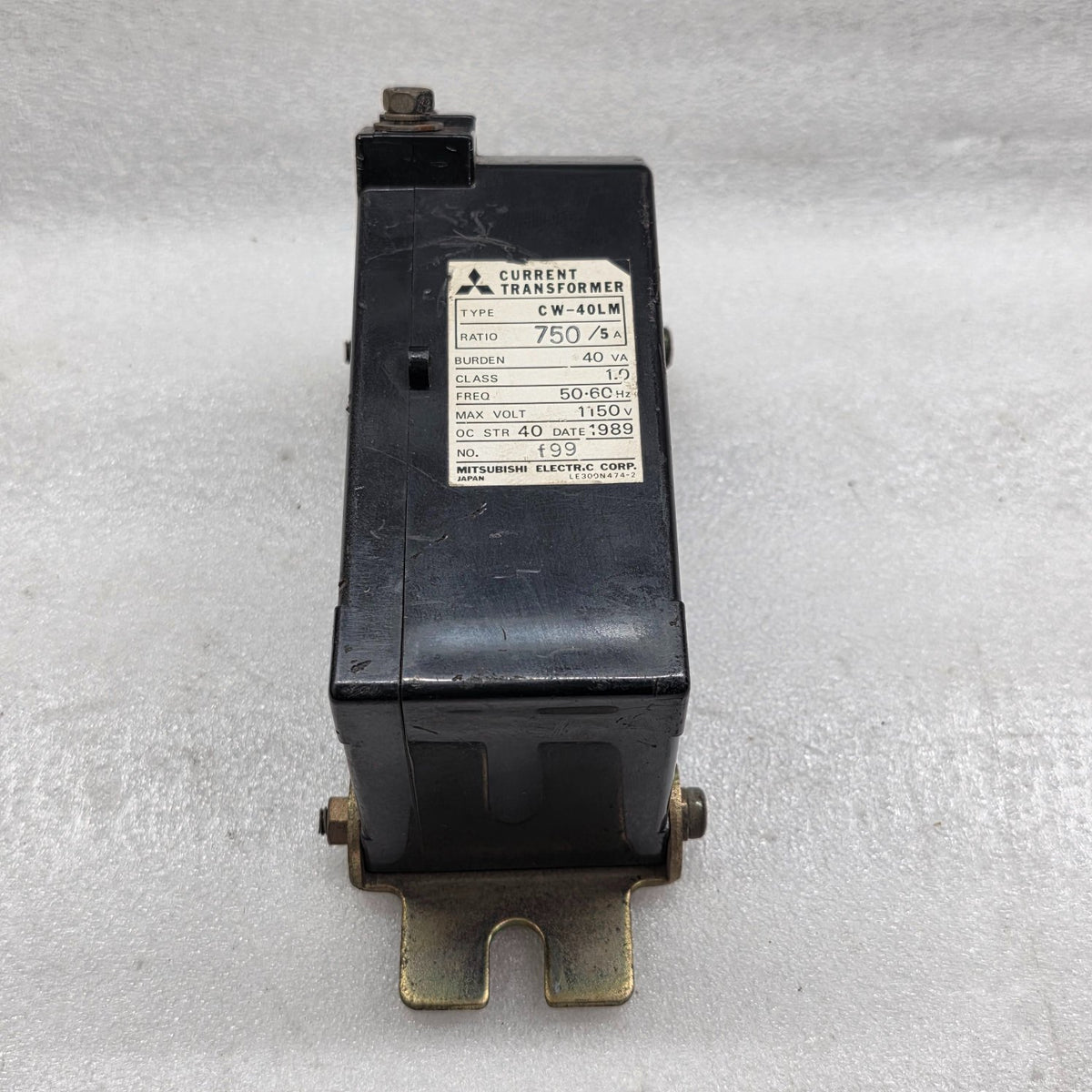 MITSUBISHI CW-40LM CURRENT TRANSFORMER 750/5A
