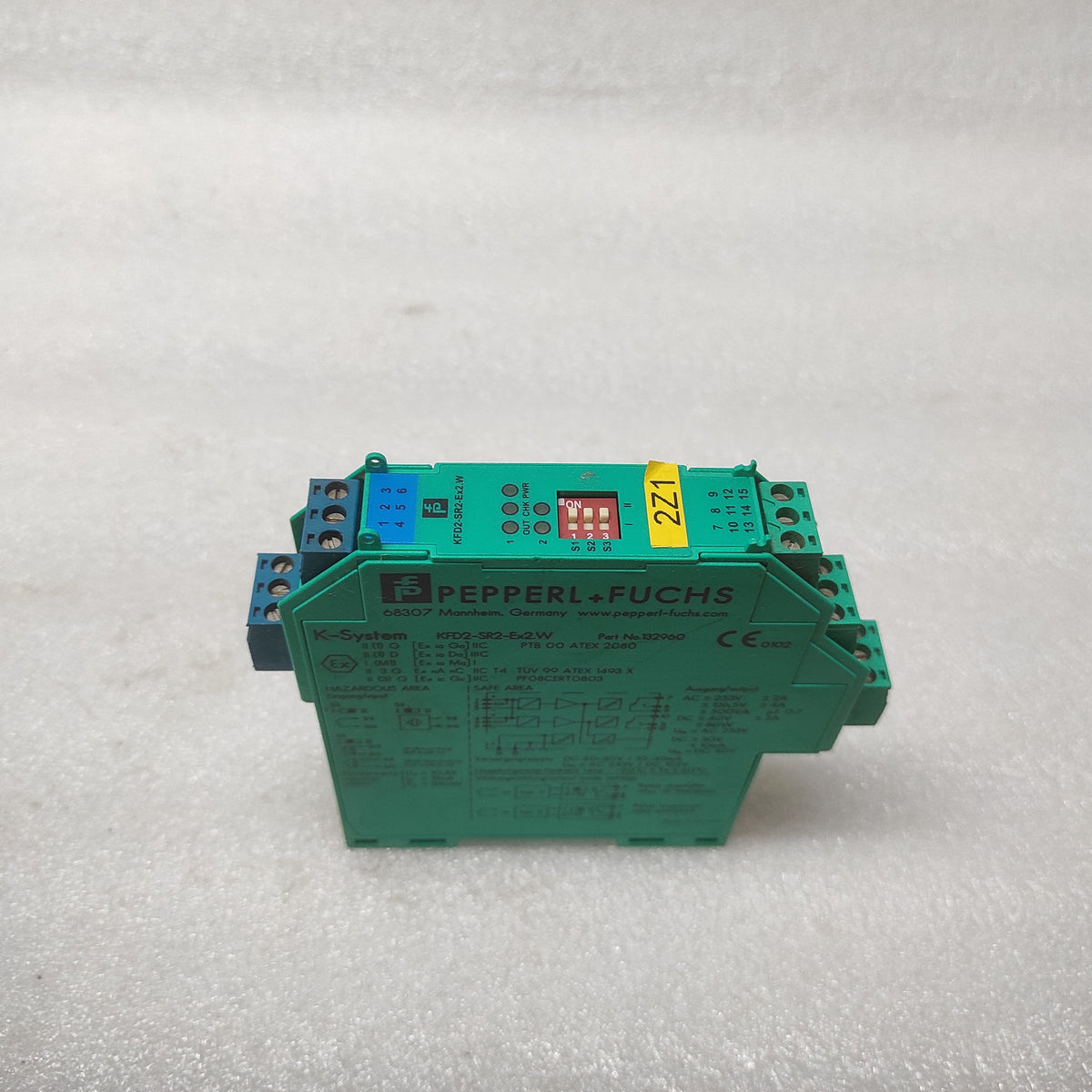 PEPPERL + FUCHS KFD2-SR2-EX2.W SWITCH AMPLIFIER 132960