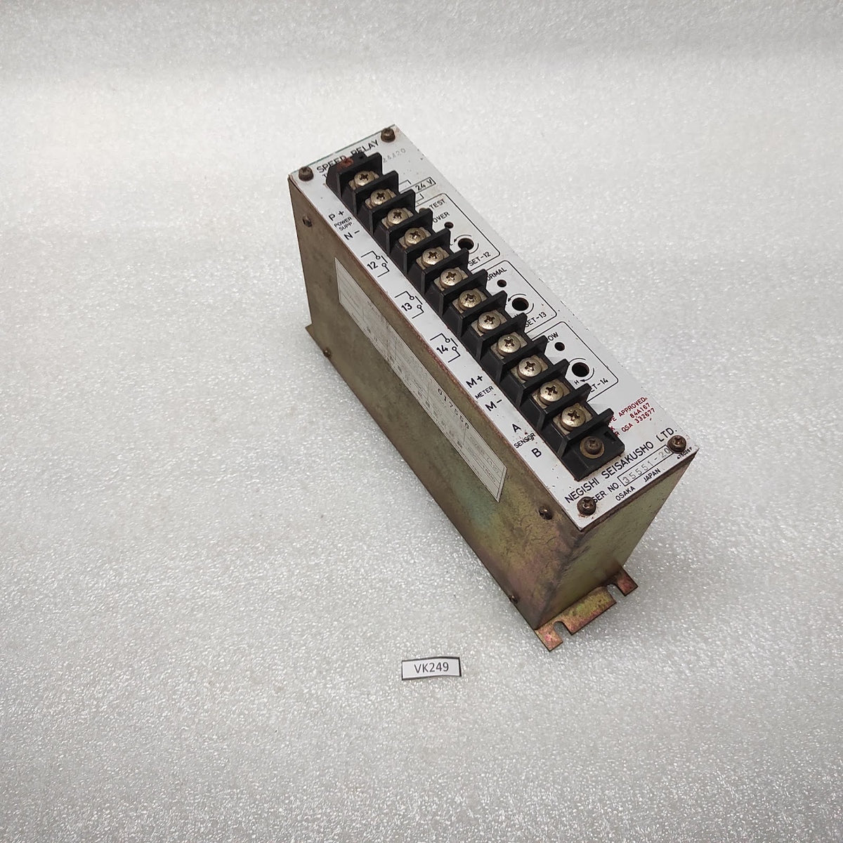NEGISHI SEISAKUSHO SRT2 SPEED RELAY 46111-017550 24V DC