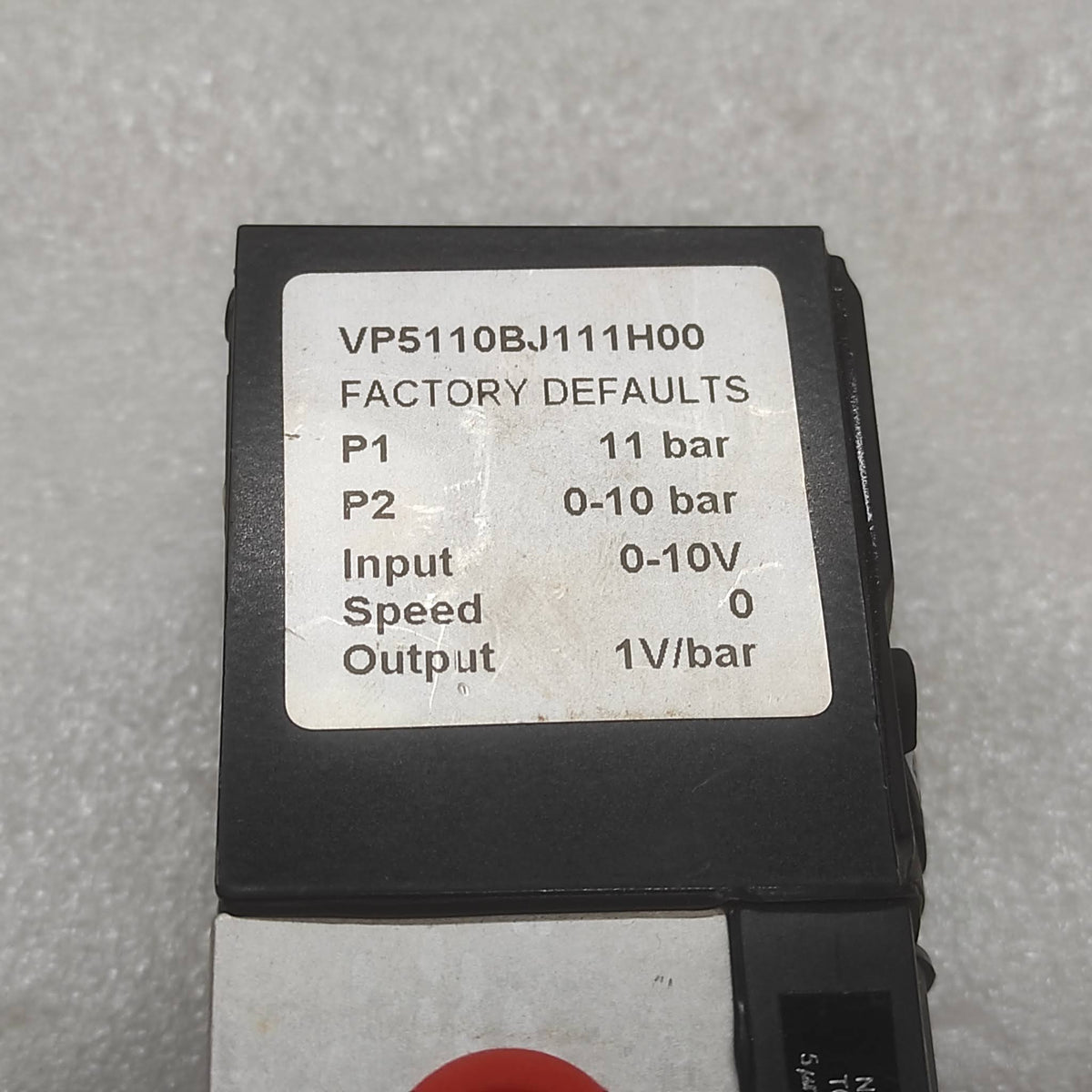 NORGREN VP5110BJ111H00 PROGRAMMABLE PROPORTIONAL PRESSURE CONTROL VALVE 0-10V