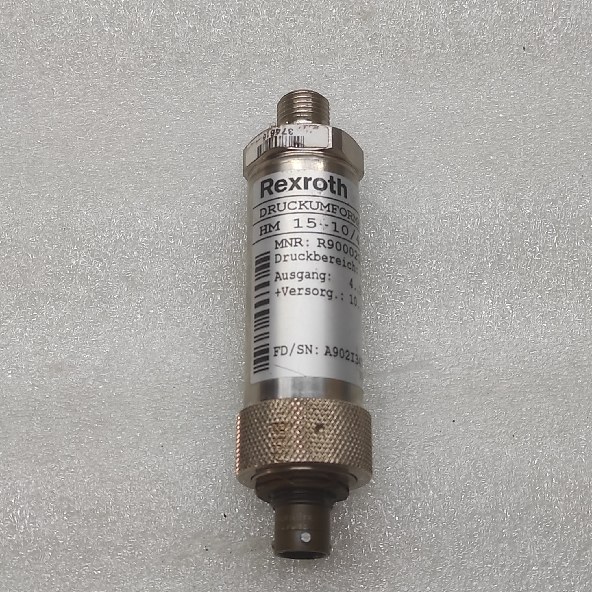REXROTH DRUCKUMFORMER R900021561 HM 15-10/450 PRESSURE SENSOR