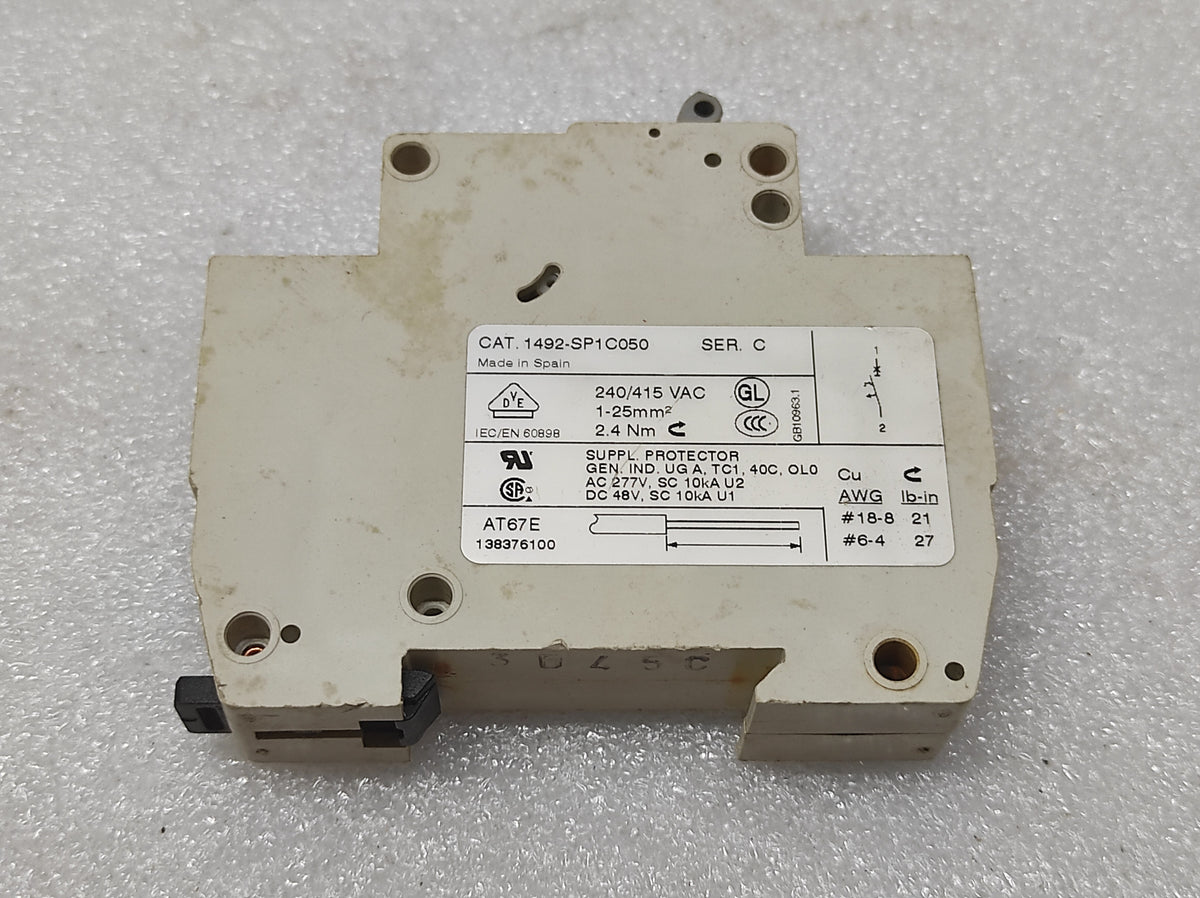 ALLEN BRADLEY CAT 1492-SP1C050 CIRCUIT BREAKER 240/415V