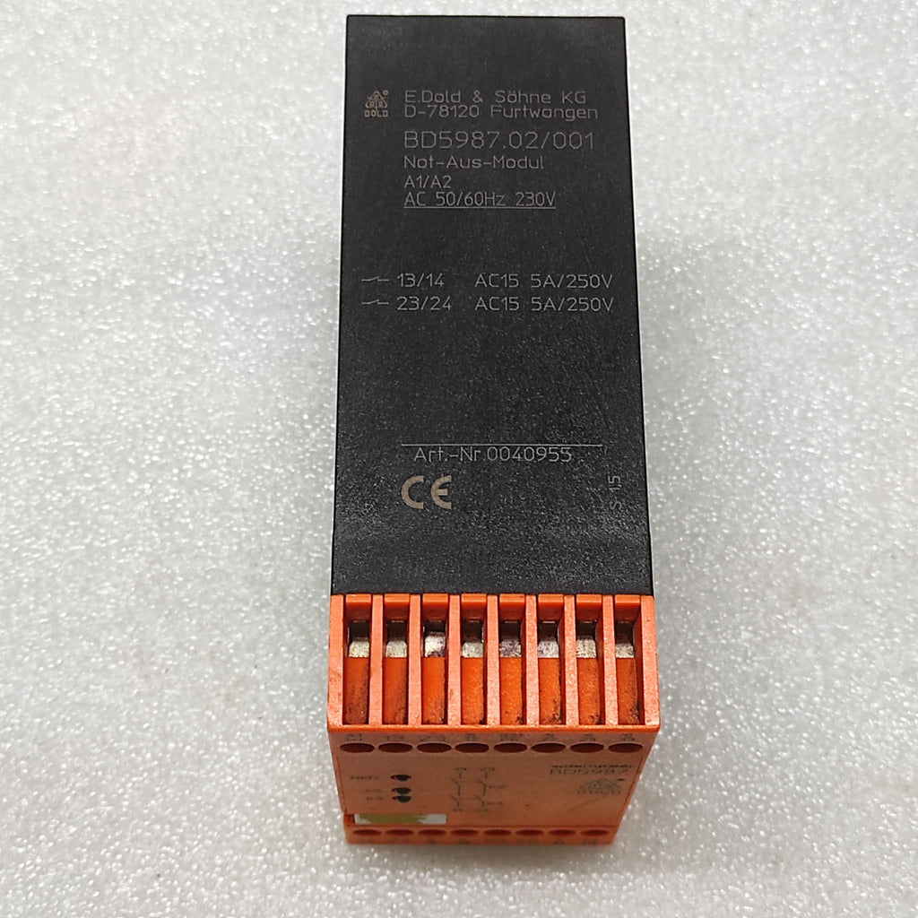 DOLD BD5987 SAFETY RELAY BD5987.02/001 230V 0040955