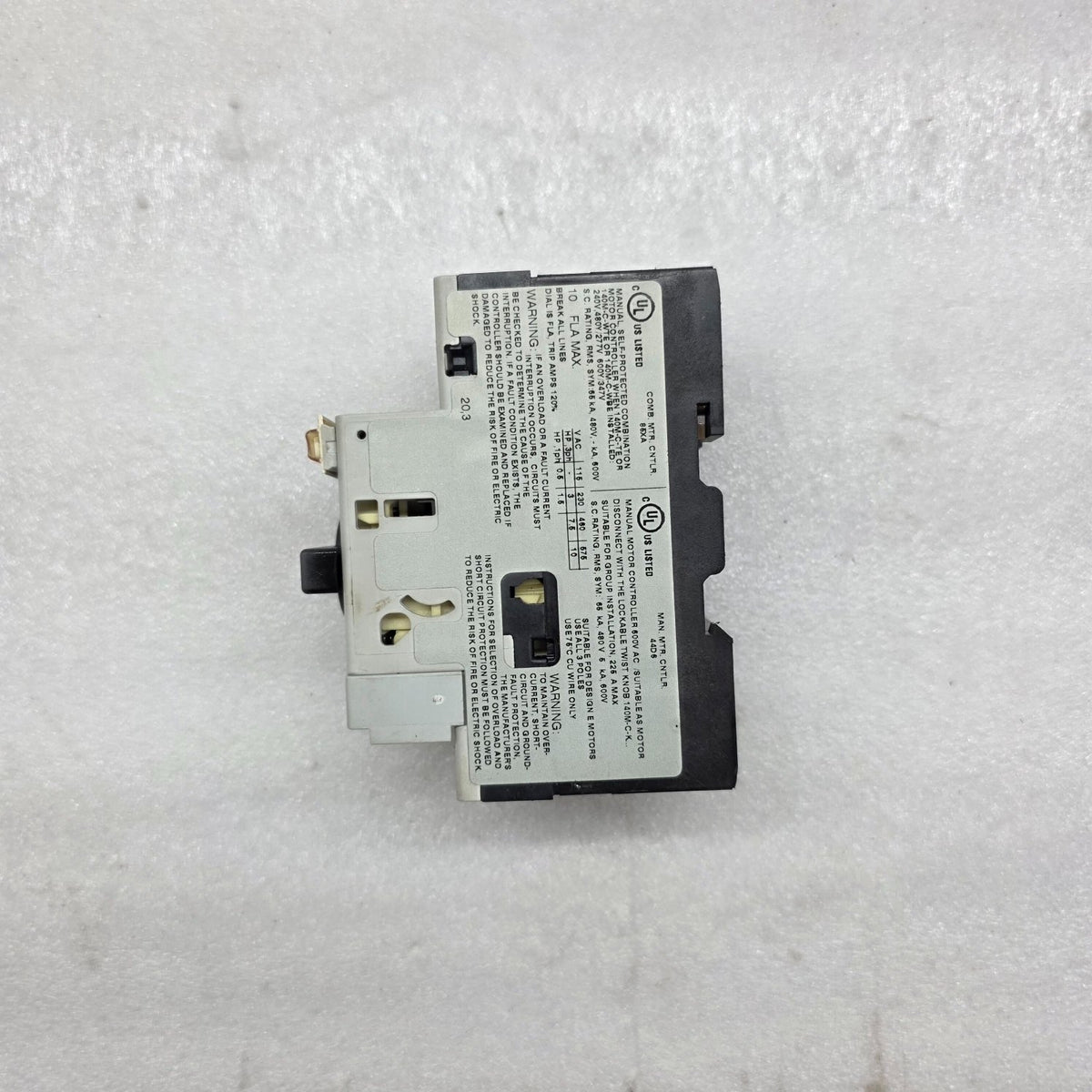 ALLEN BRADLEY CAT 140M-C2E-C10 SER B MOTOR CIRCUIT PROTECTOR 6.3-10 A