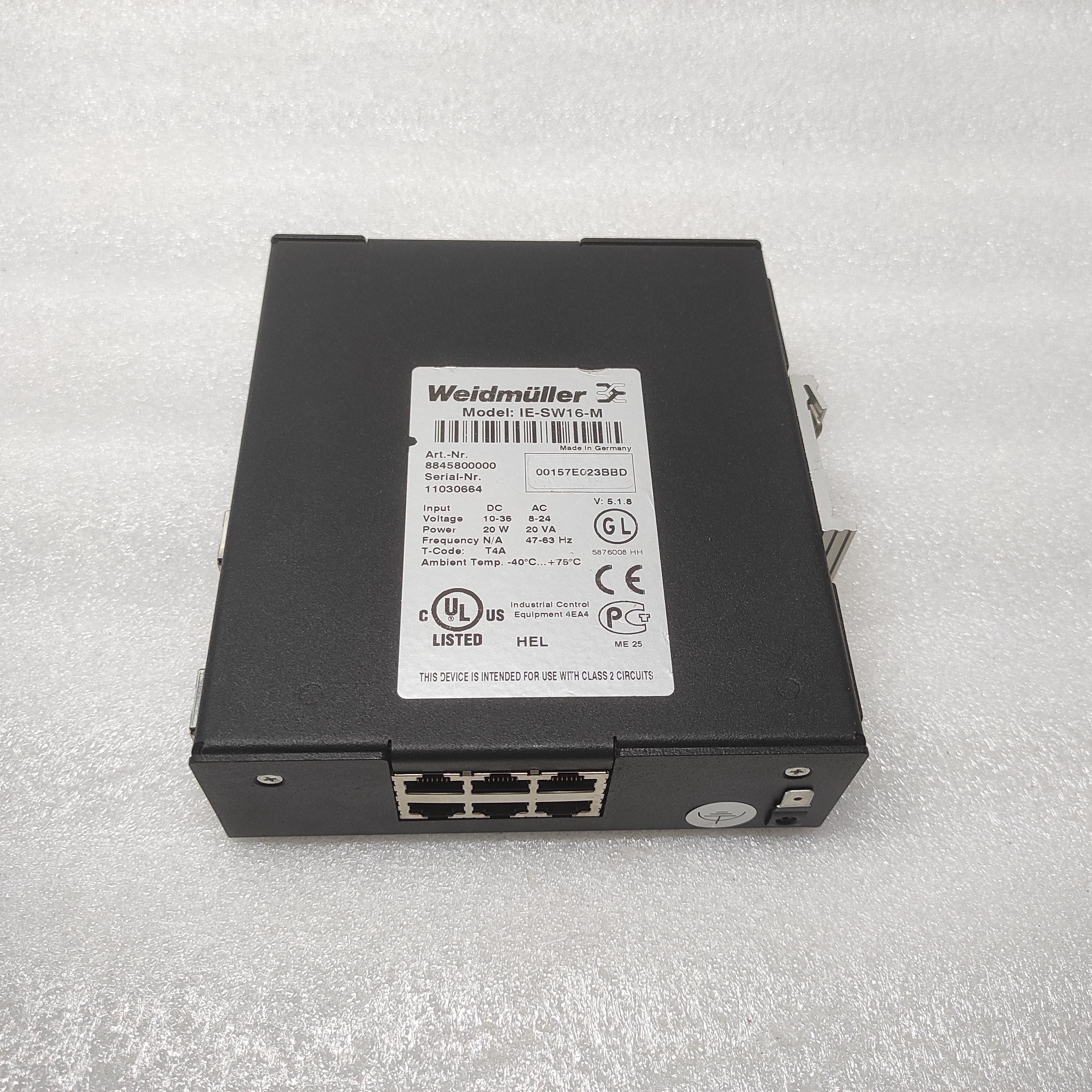 WEIDMULLER IE-SW16-M ETHERNET SWITCH 8845800000