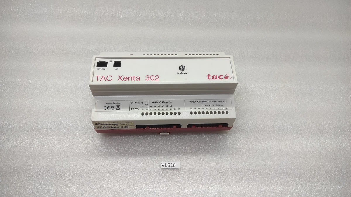T.A.C TAC XENTA 302/N/P 0-073-0011-2 HW 2.2 REV 3.74