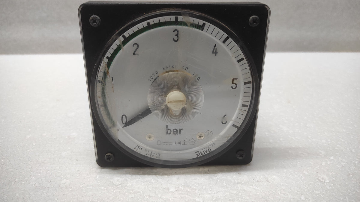 TOYO KEIKI MKH-110 PRESSURE INDICATOR MEIYO 0-6 BAR