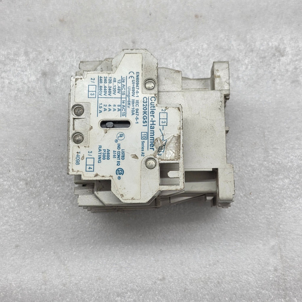 CUTLER HAMMER AN16BN0 MAGNETIC CONTACTOR 18A 110-120V AUX C320KGS1