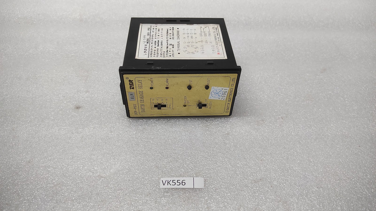 DAIYUN ELECTRONICS DER-P03 EARTH LEAKAGE RELAY