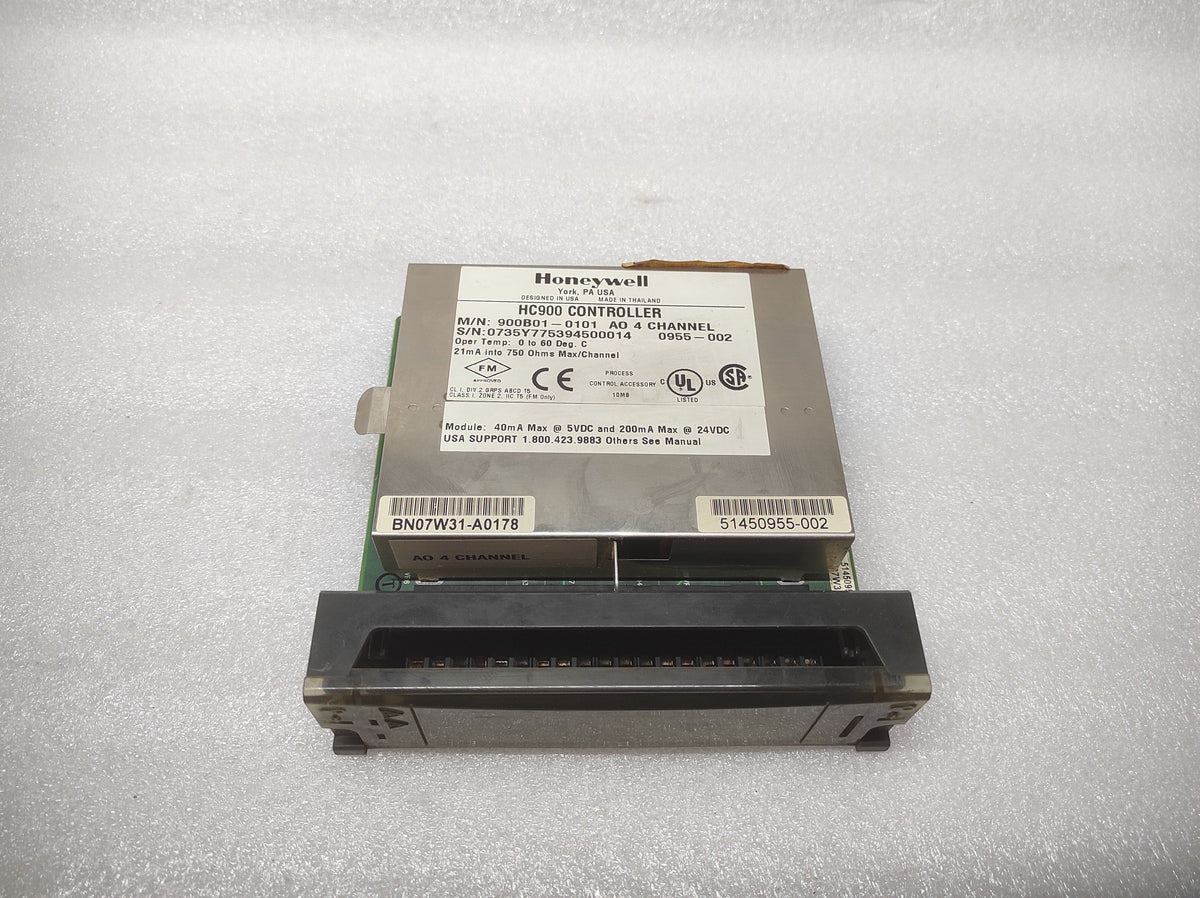 HONEYWELL HC900 CONTROLLER 900B01-0101 ANALOG OUTPUT MODULE