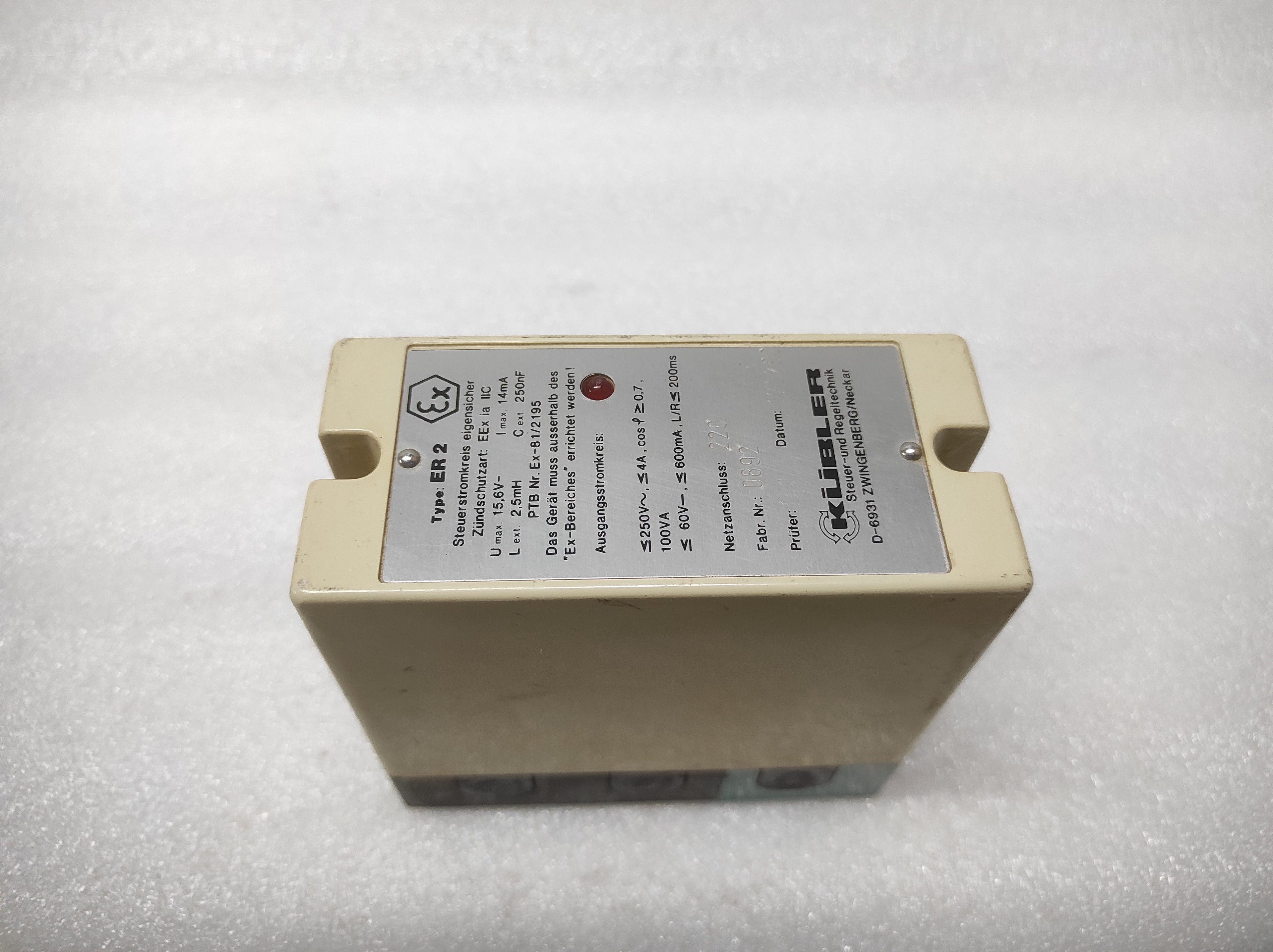 KUBLER ER2 CONTROL CIRCUIT