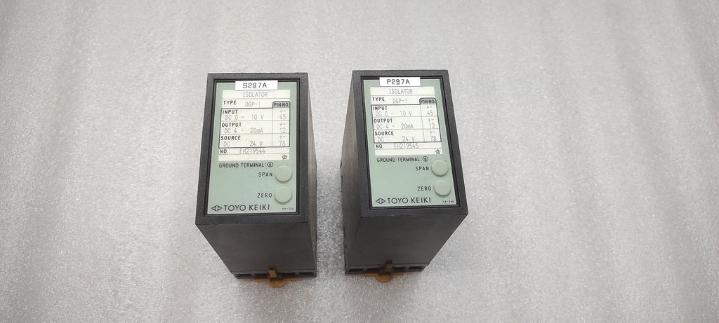 TOYO KEIKI DGP-1 ISOLATOR 24VDC OUTPUT 4-20mA DC