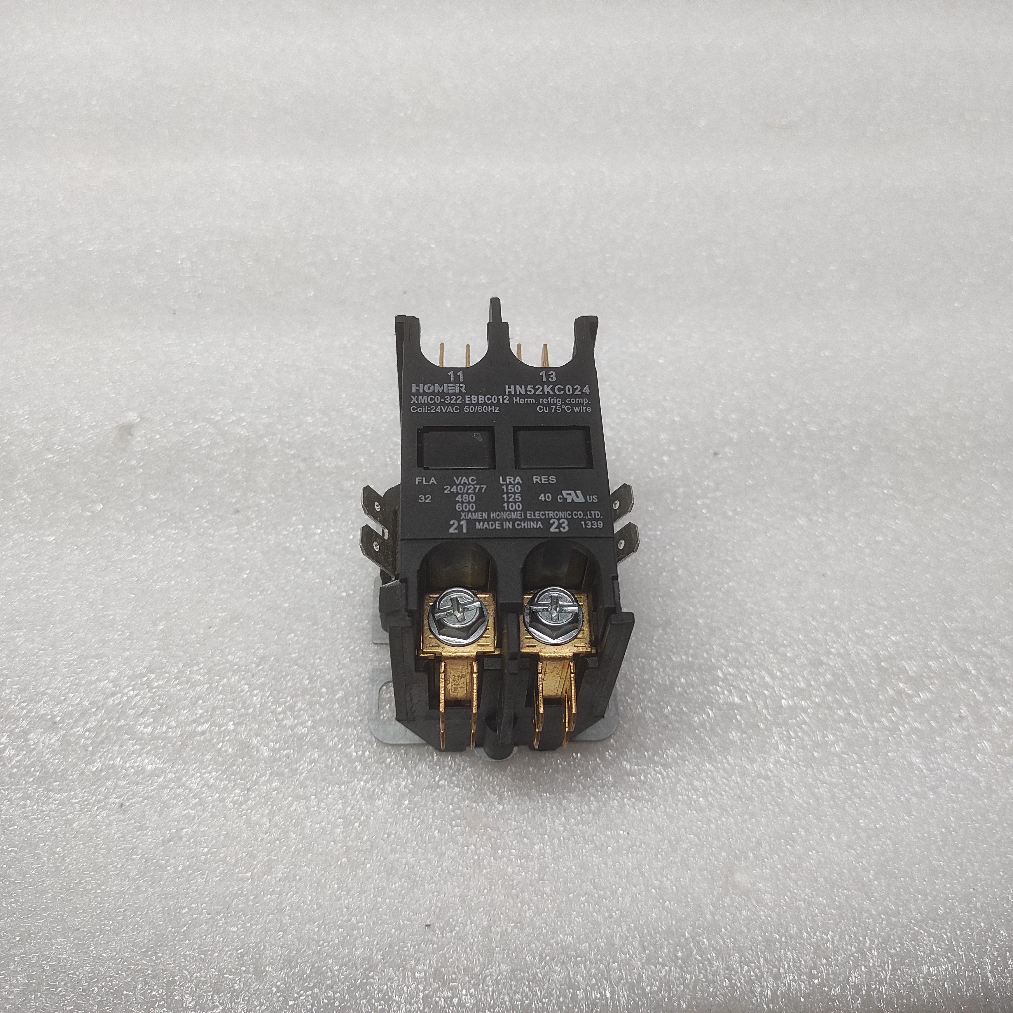 XIAMEN HONGMEI XMC0-322-EBBC012 CONTACTOR HN52KC024 COIL VOLTAGE 24VAC