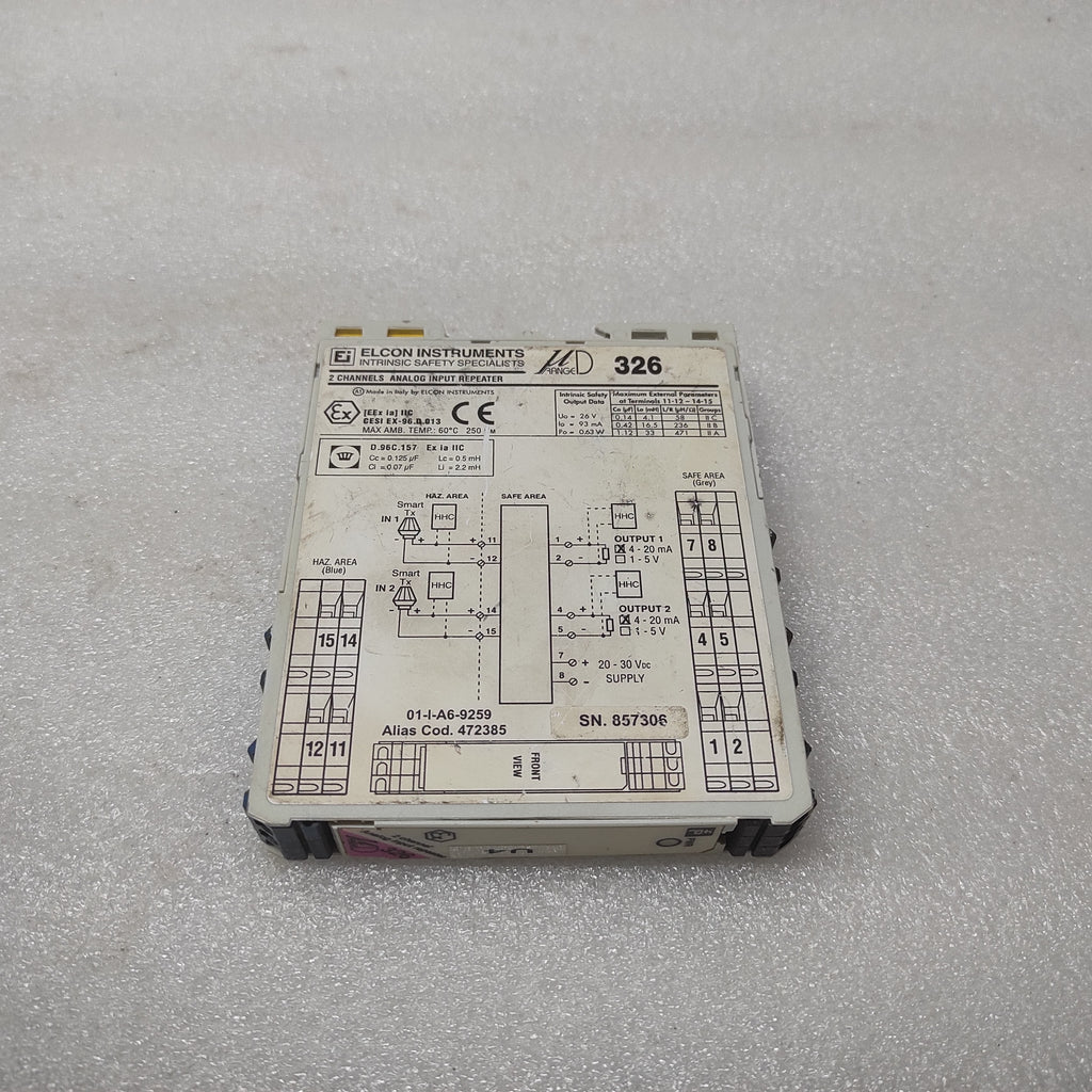 ELCON 326 2-CHANNELS ANALOG INPUT REPEATER 472385