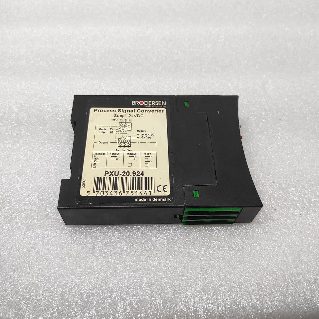 BRODERSEN PXU-20.924 PROCESS SIGNAL CONVERTER 24VDC