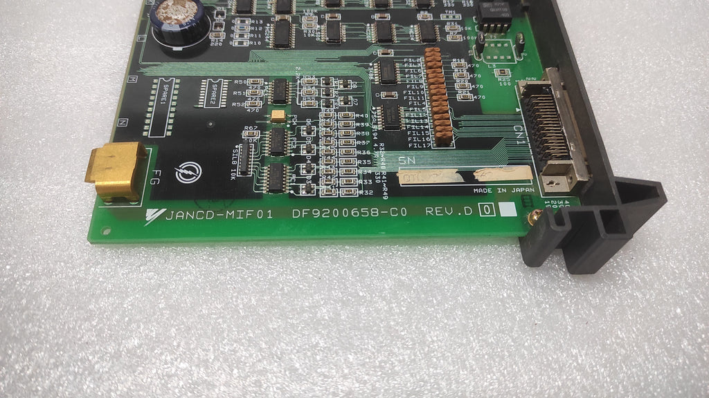 YASKAWA ELECTRIC JANCD-MIF01 PC BOARD SINGLE RELAY OUTPUT DF9200658-C0