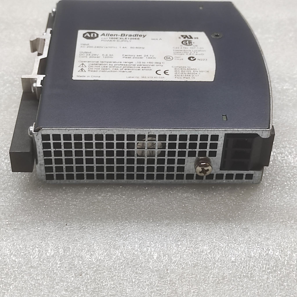 ALLEN BRADLEY CAT 1606-XLE120EE POWER SUPPLY 24VDC 5A