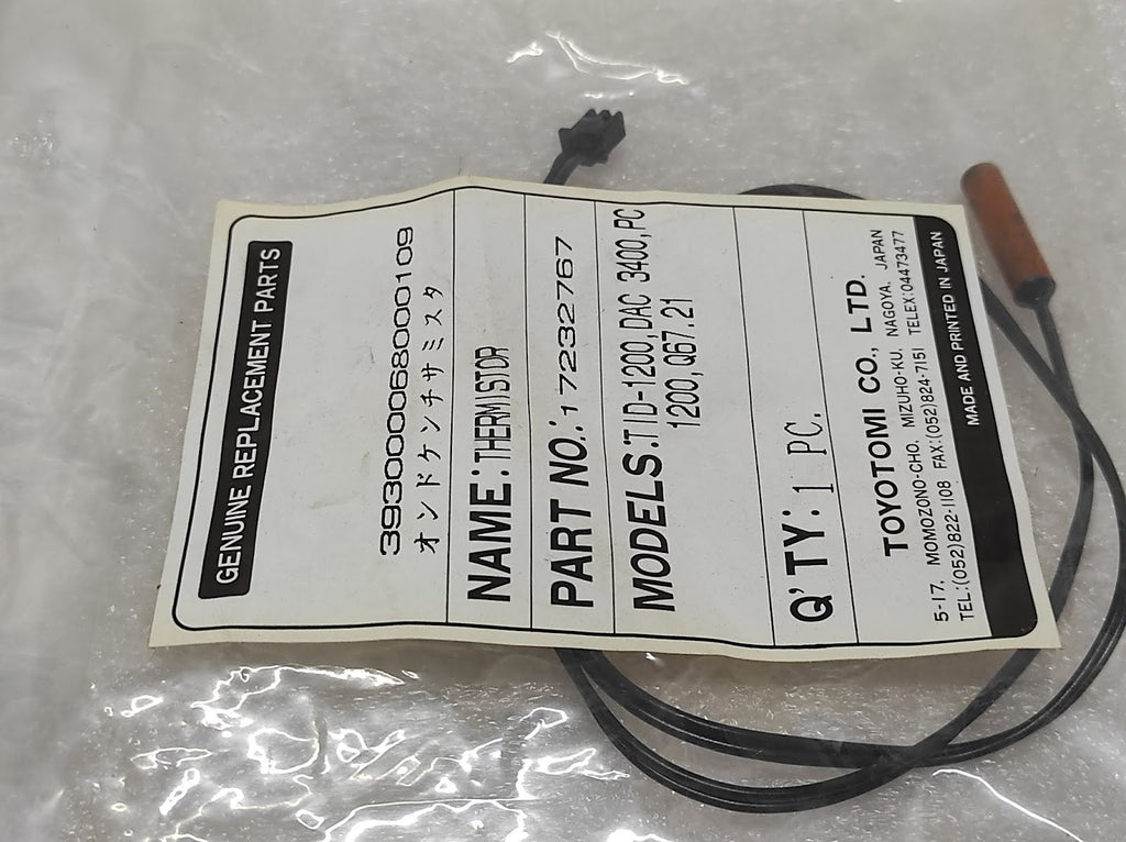 TOYOTOMI 17232767 THERMISTOR FOR TID1200 DAC3400 PC1200 Q67.21