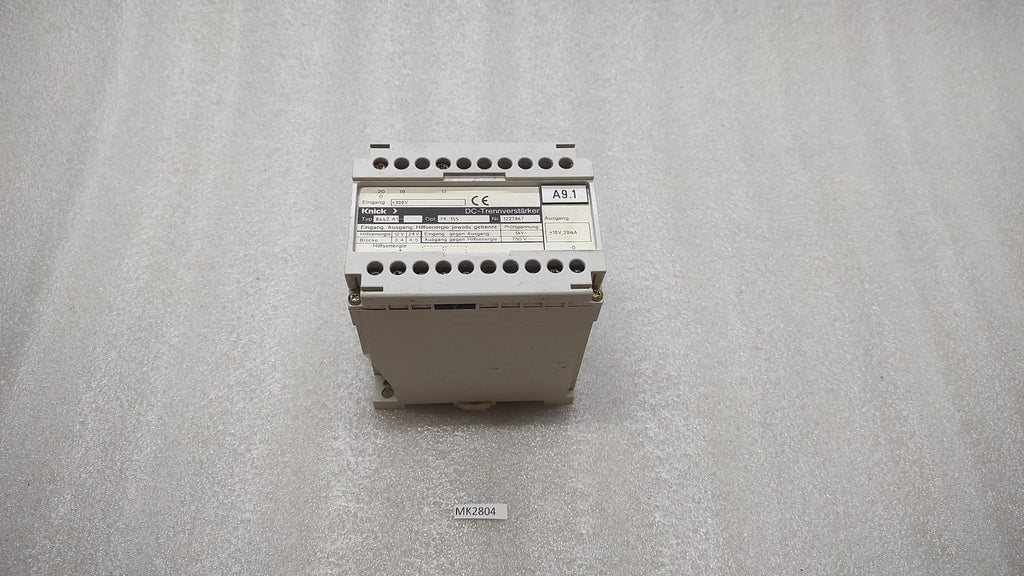 KNICK 8439 A1 DC-ISOLATING AMPLIFIER CRACKED BODY