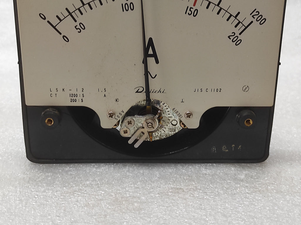 DAIICHI LSK-12 CT 1200/5A DOUBLE AMMETER 200/5A