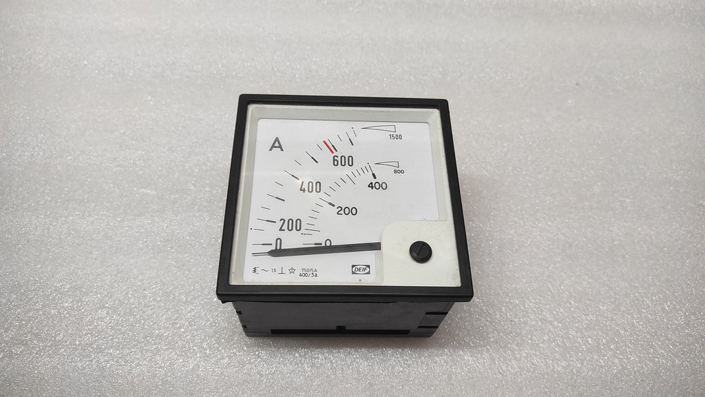 DEIF EQ96-X DOUBLE AMMETER 1200022005B 750/5A & 400/5A