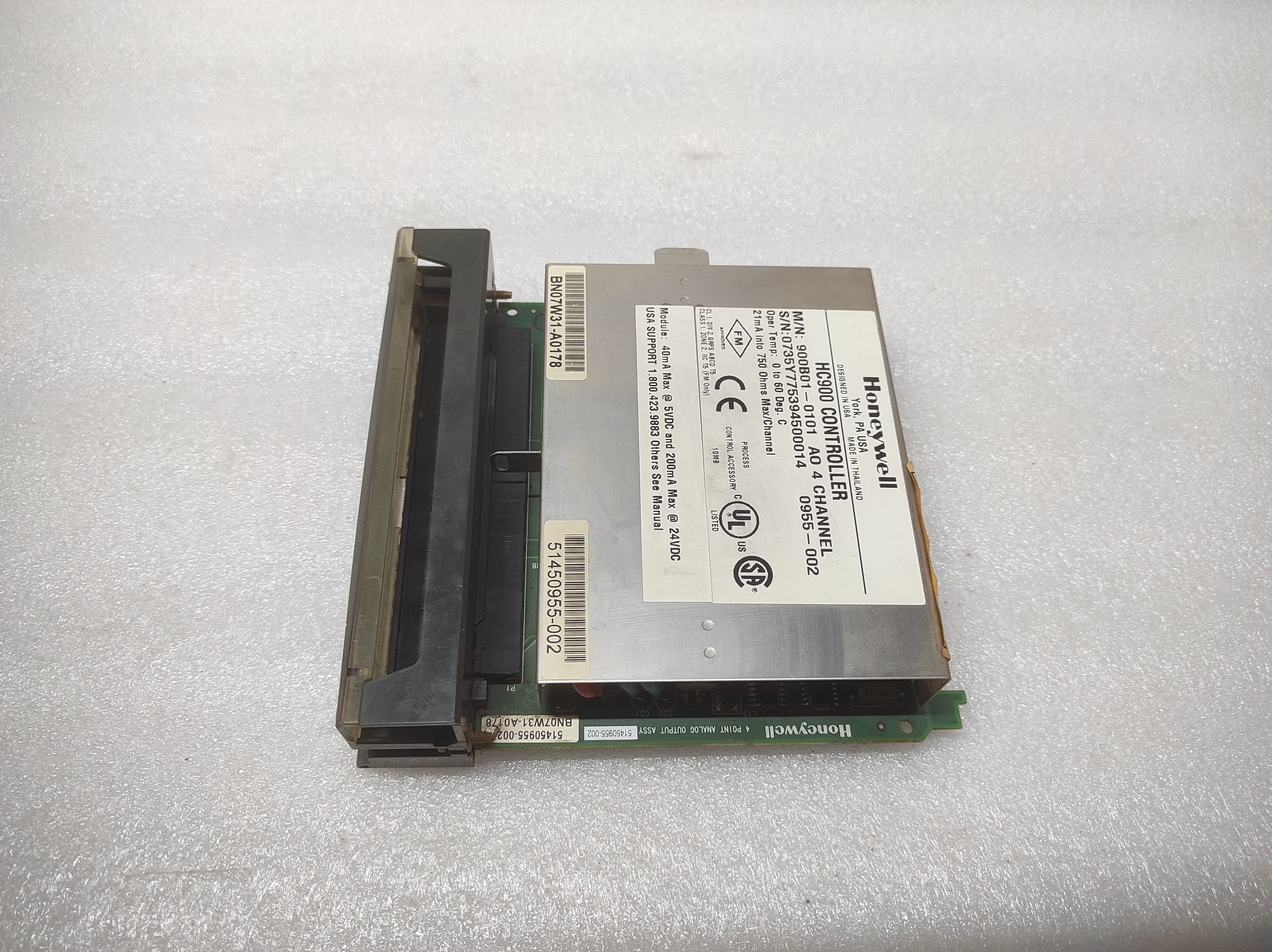 HONEYWELL HC900 CONTROLLER 900B01-0101 ANALOG OUTPUT MODULE