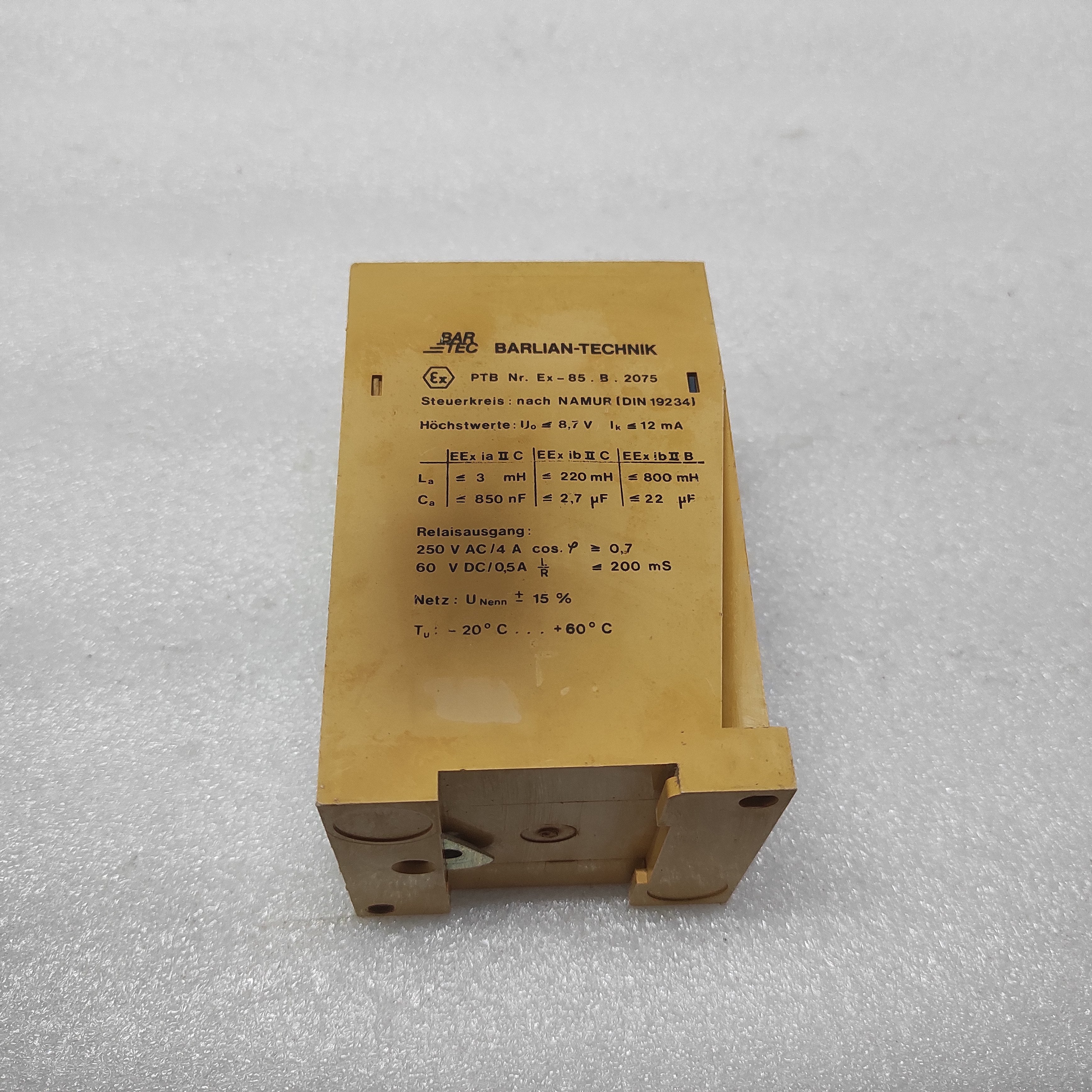 BARLIAN TECHNIK 17-5923-2612 SWITCH AMPLIFIER 220V