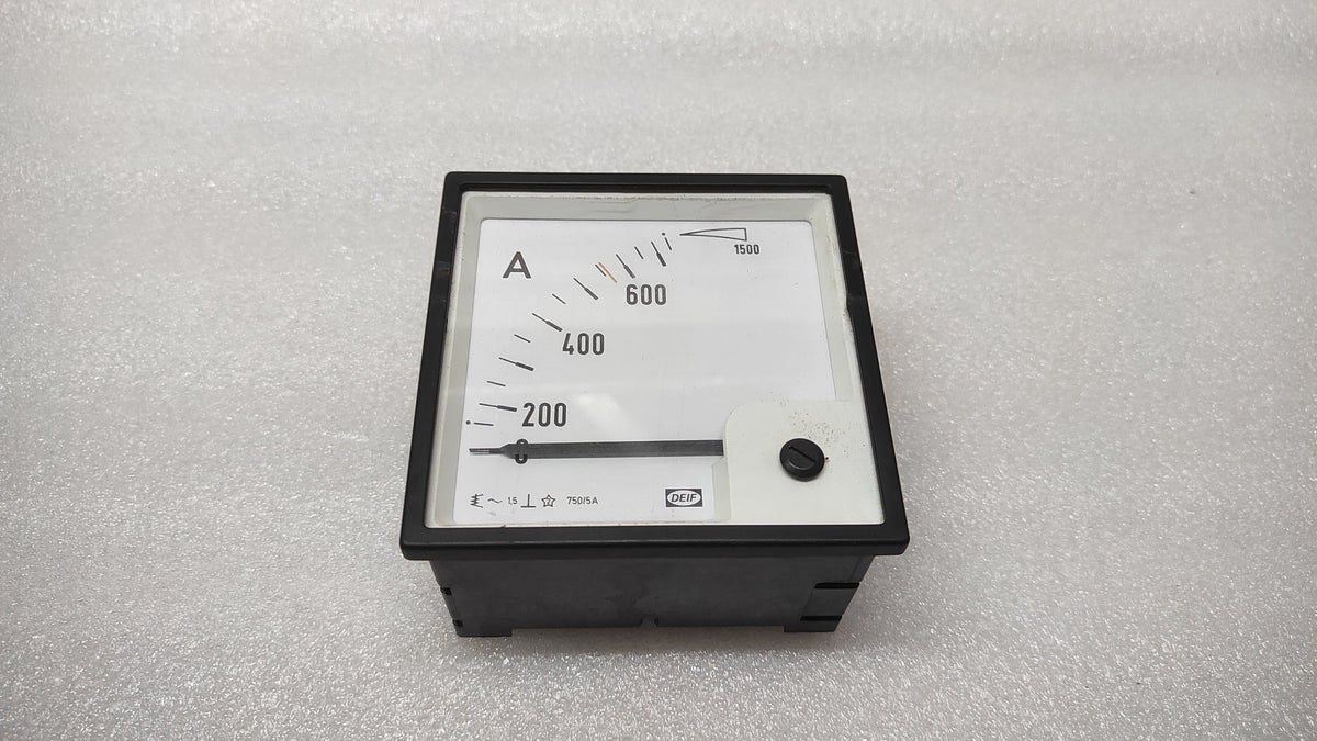 DEIF EQ96-X AMMETER 100013839/30 CT 750/5A
