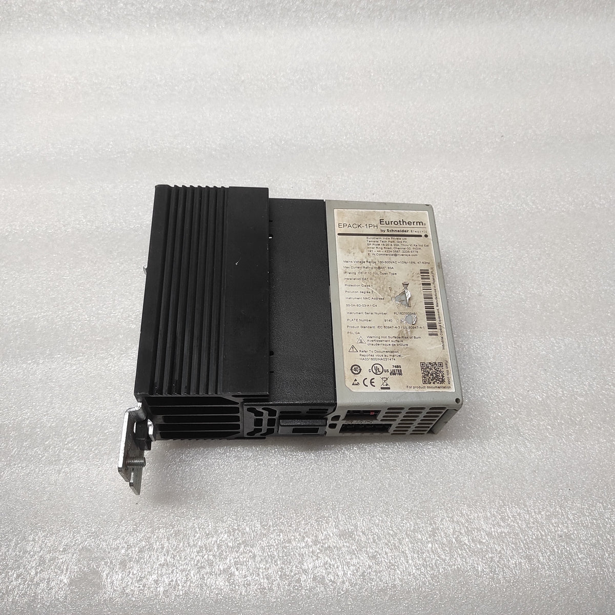 EUROTHERM EPACK-1PH MODBUS TCP CONTROLLER EPACK-1PH/63A/500V/XXX/V2CL/XXX/XXX/TC