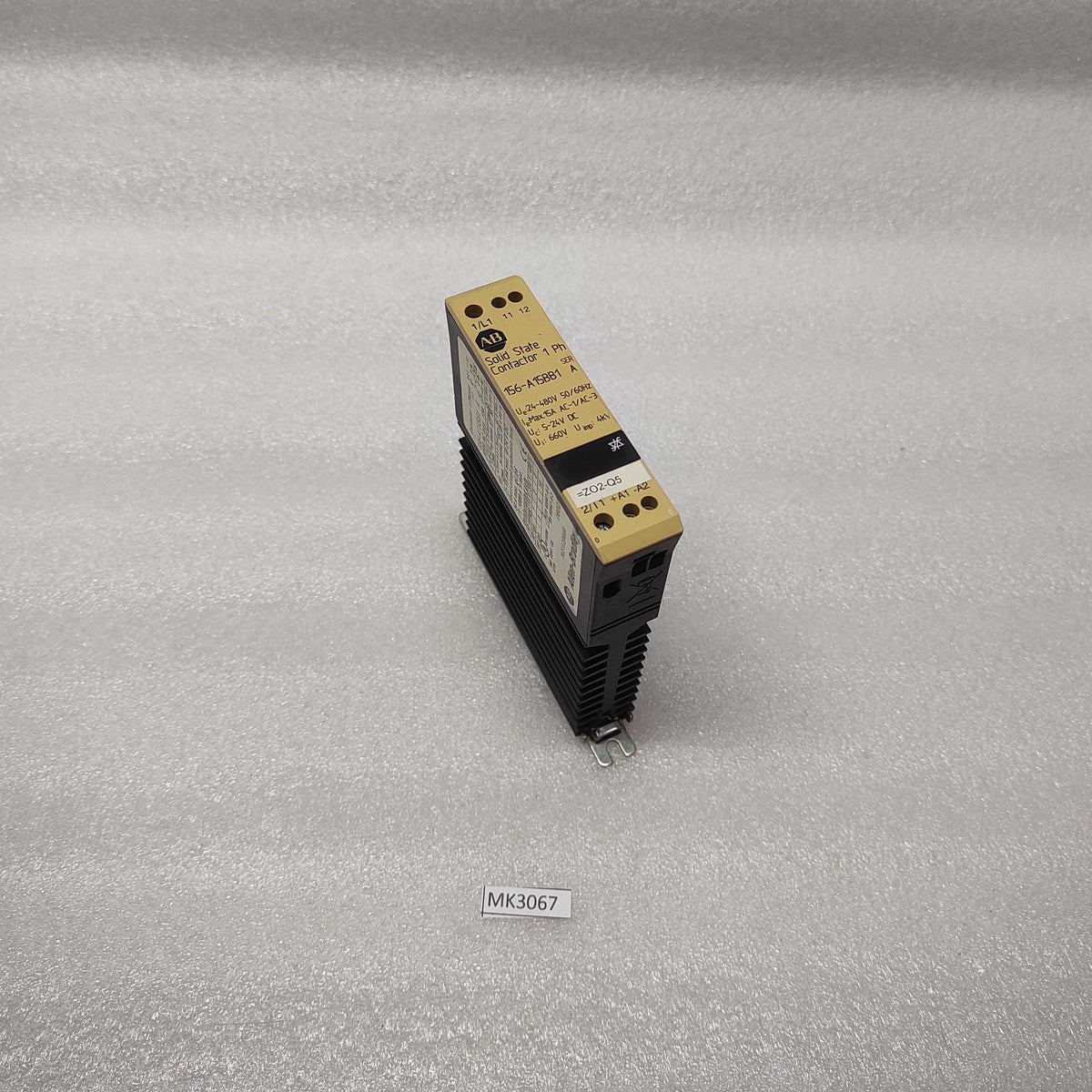 ALLEN BRADLEY CAT 156-A15BB1 1-PH SOLID STATE CONTACTOR 24-480V