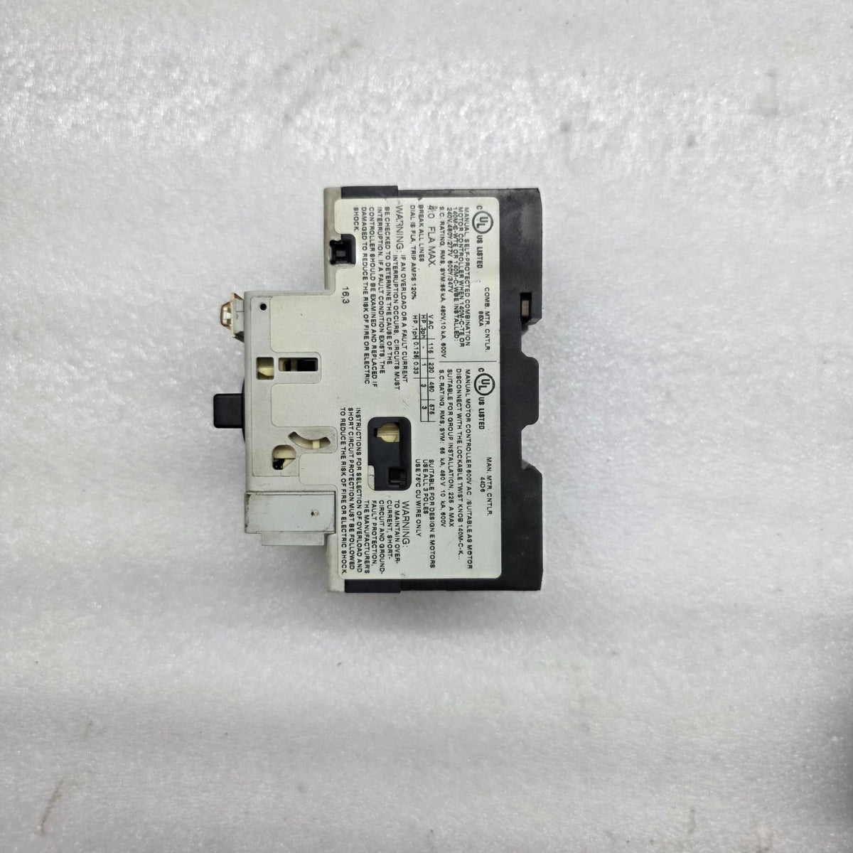ALLEN BRADLEY CAT 140M-C2E-B40 MOTOR CIRCUIT PROTECTOR 2.5-4.0 A