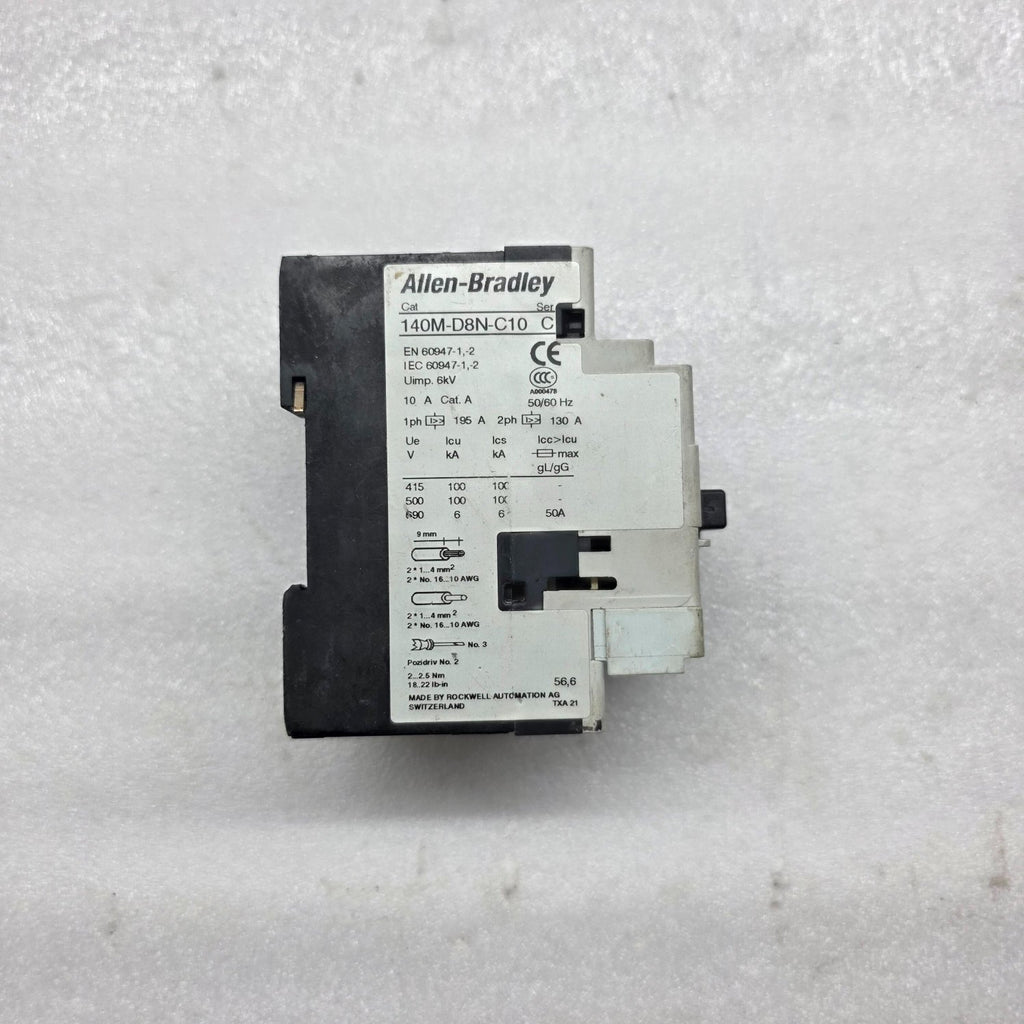 ALLEN BRADLEY CAT 140M-D8N-C10 MOTOR CIRCUIT PROTECTOR 140M-C-A