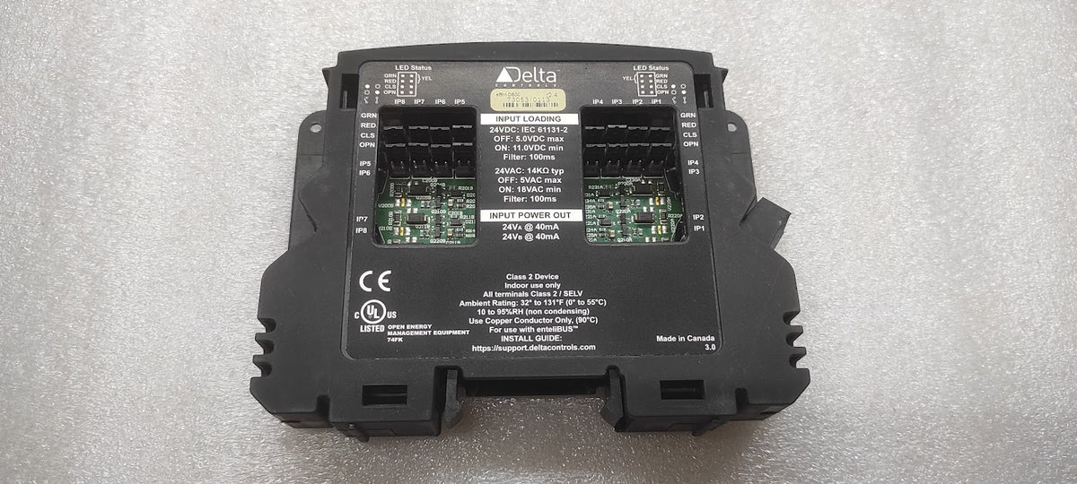 DELTA CONTROLS EBM-D800 I/O MODULE 24V AC-DC