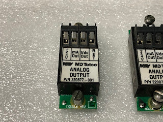 MD TOTCO 220877-001 ANALOG OUTPUT MODULE