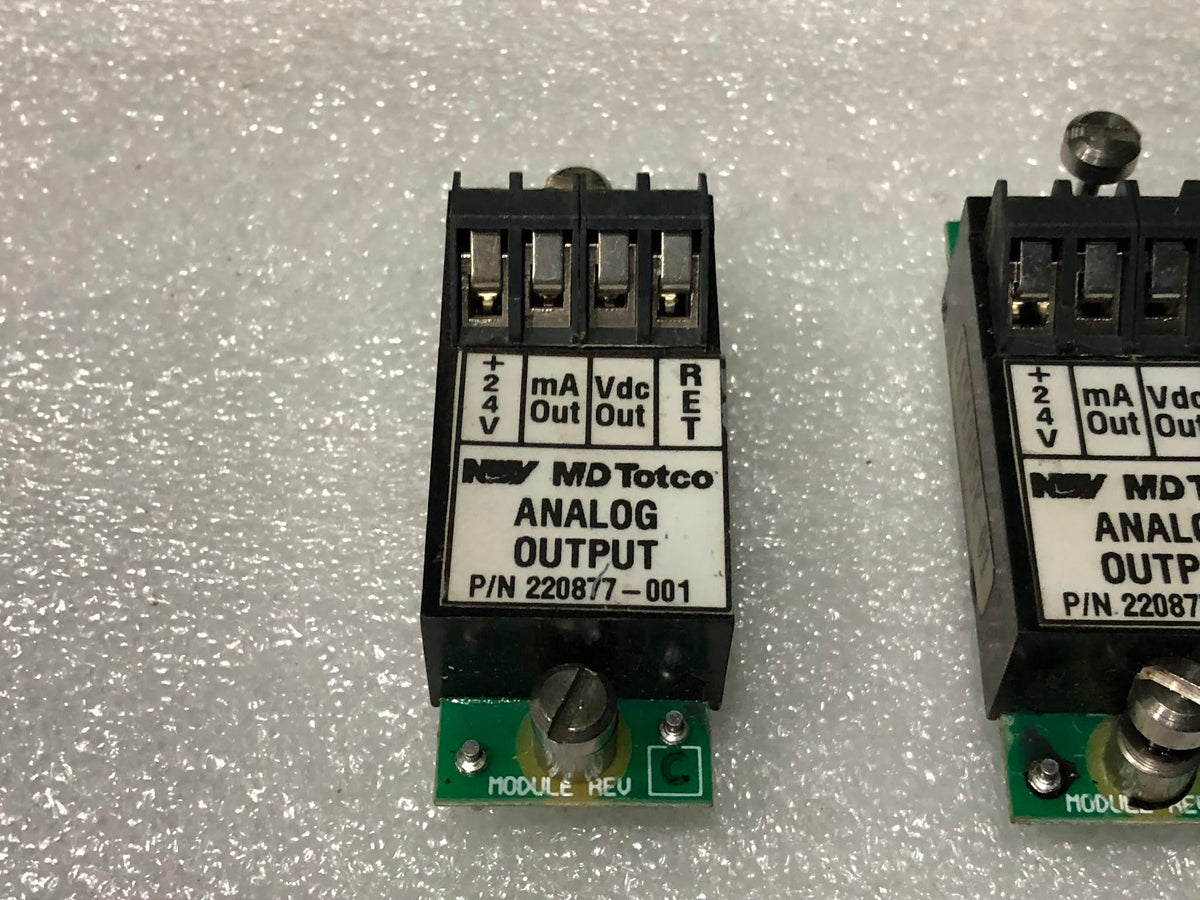 MD TOTCO 220877-001 ANALOG OUTPUT MODULE