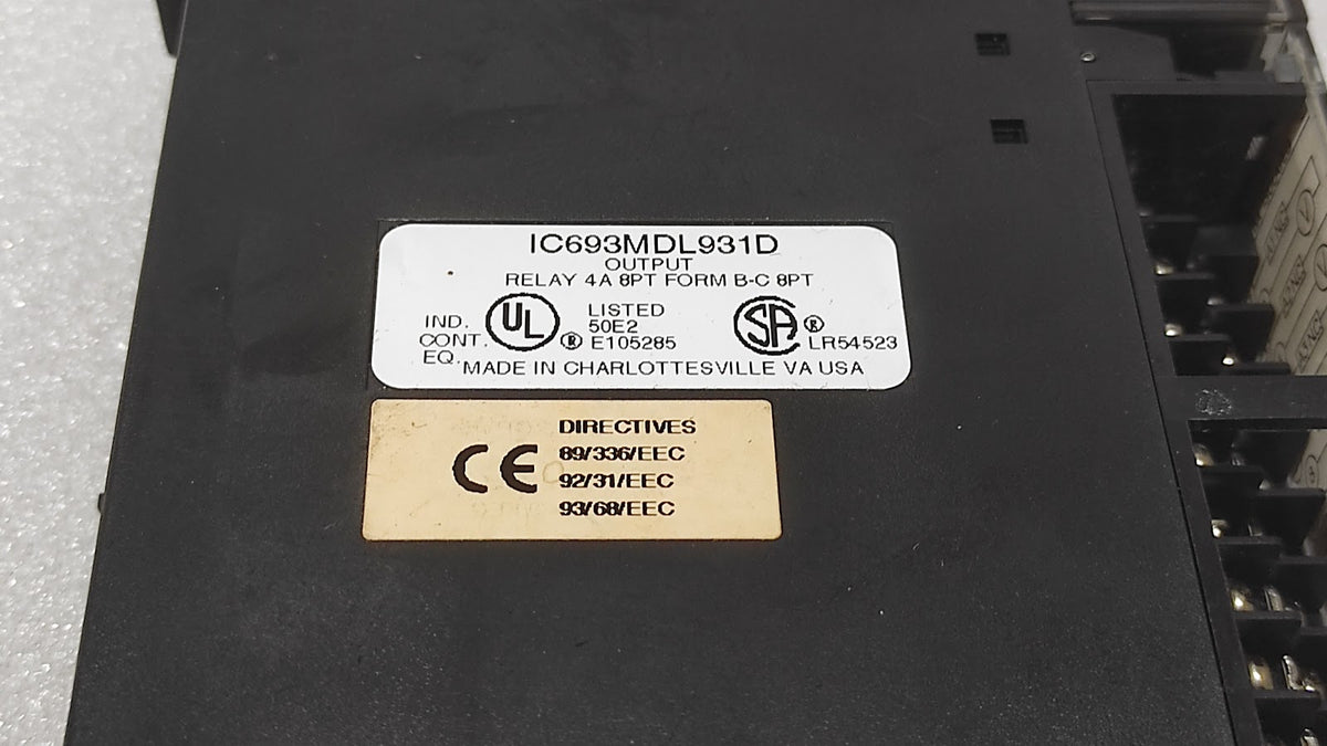 GE FANUC IC693MDL931D OUTPUT MODULE