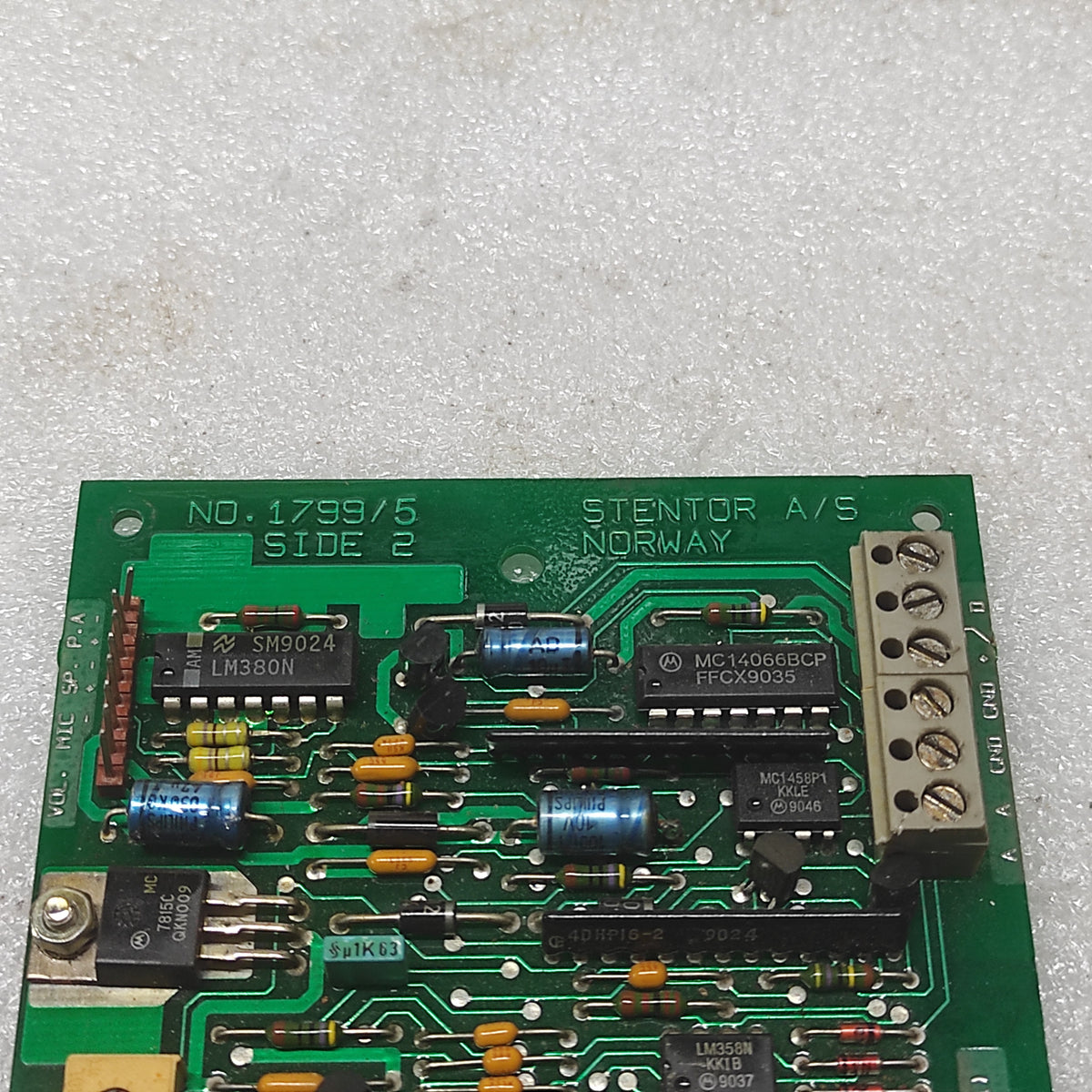 STENTOR 1799/5 PCB 15400108