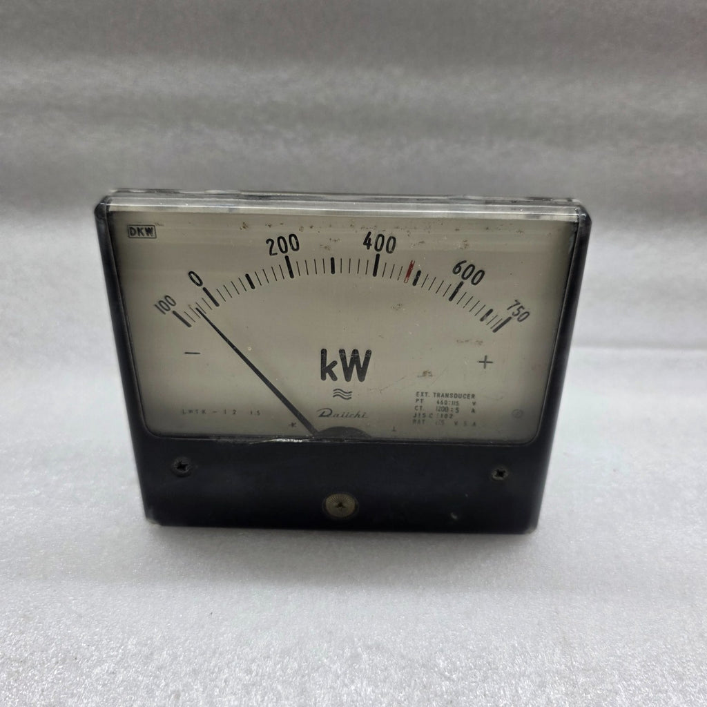 DAIICHI LWTK-12 KILO WATT METER PT 460/115V CT 1200/5A