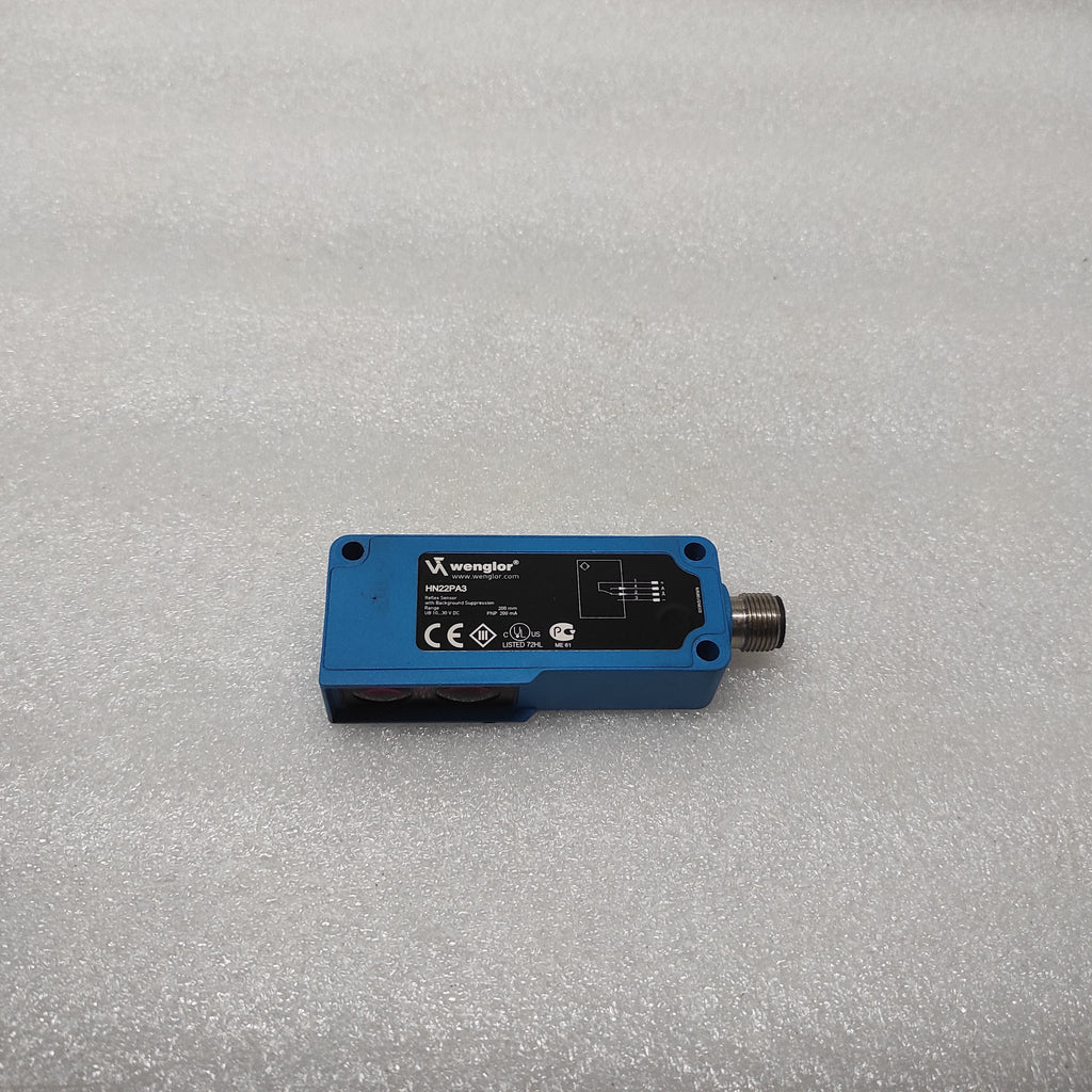WENGLOR HN22PA3 REFLEX SENSOR WITH BACKGROUND SUPPRESSION 10-30VDC