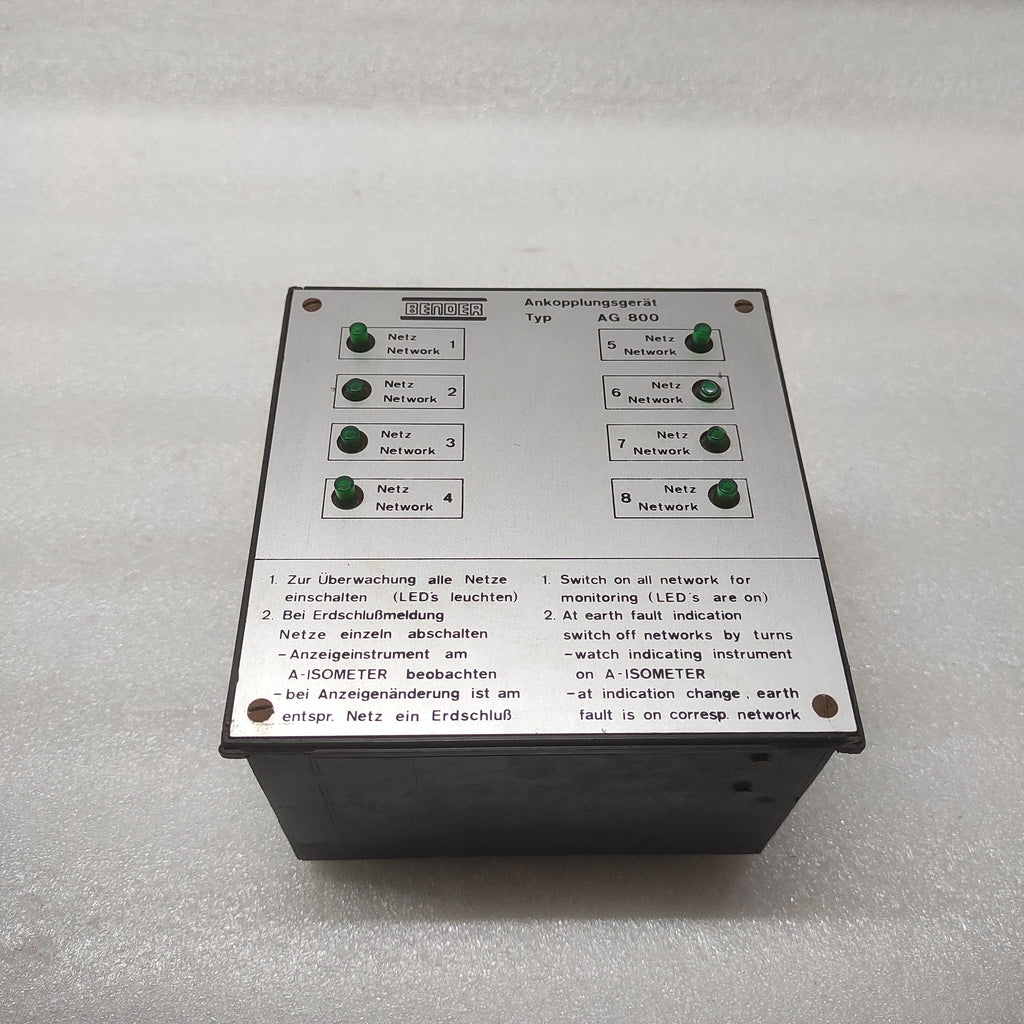 BENDER AG 800 COUPLING DEVICES
