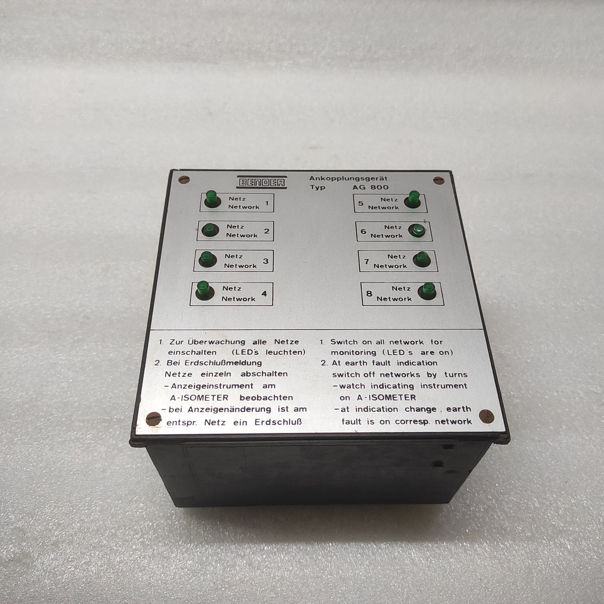 BENDER AG 800 COUPLING DEVICES